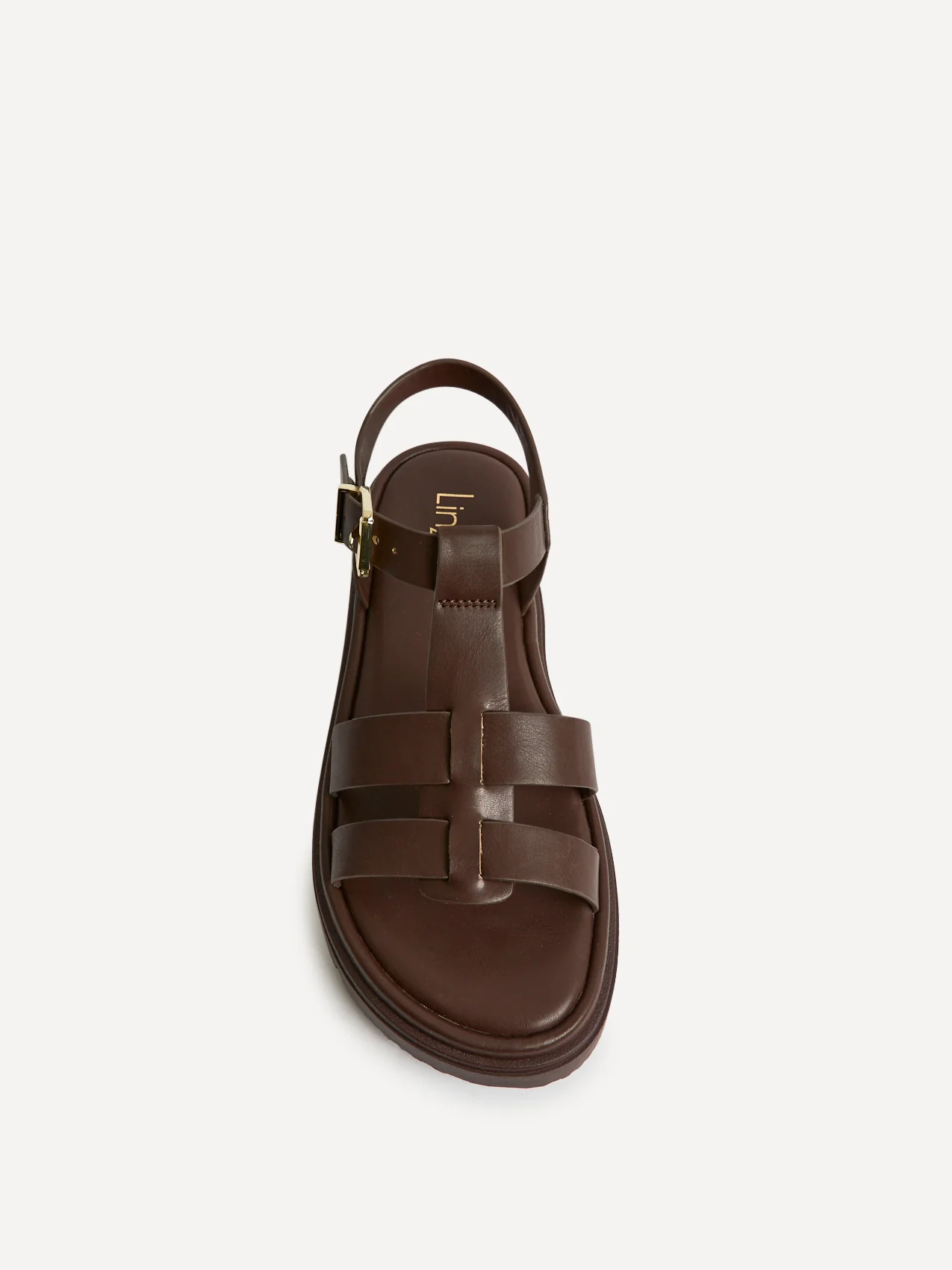 Adventure Brown Gladiator Flat Sandals - Image 4