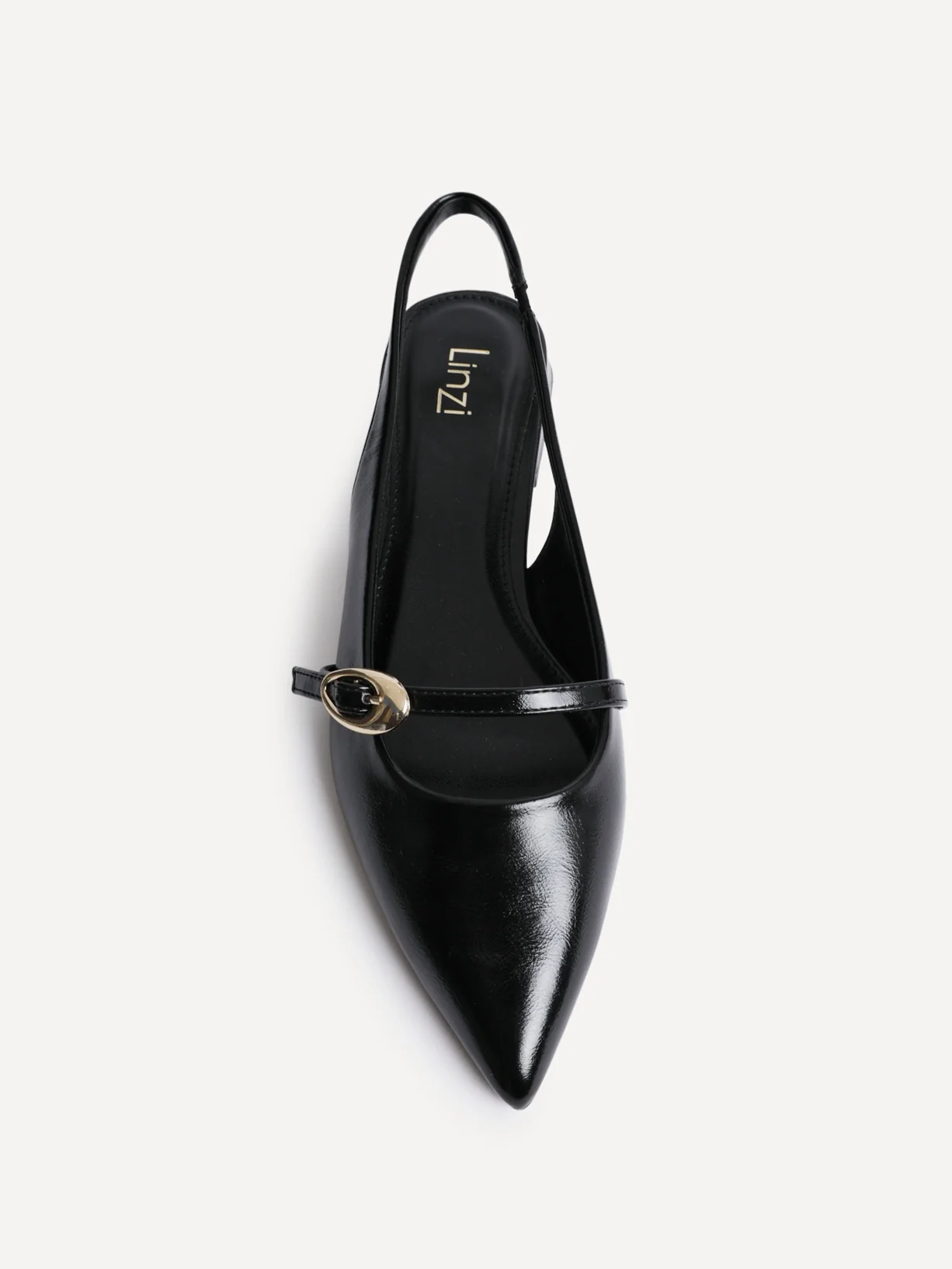 Align Black Faux Leather Ballet Flats - Image 4