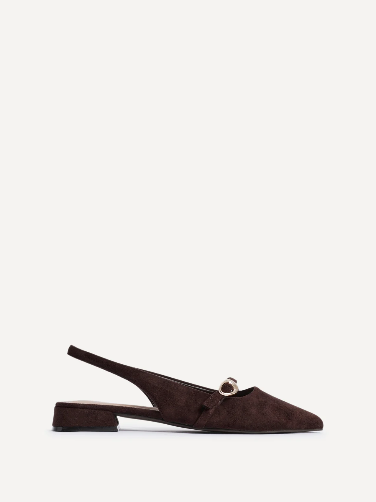 Align Brown Faux Suede Ballet Flats - Image 2