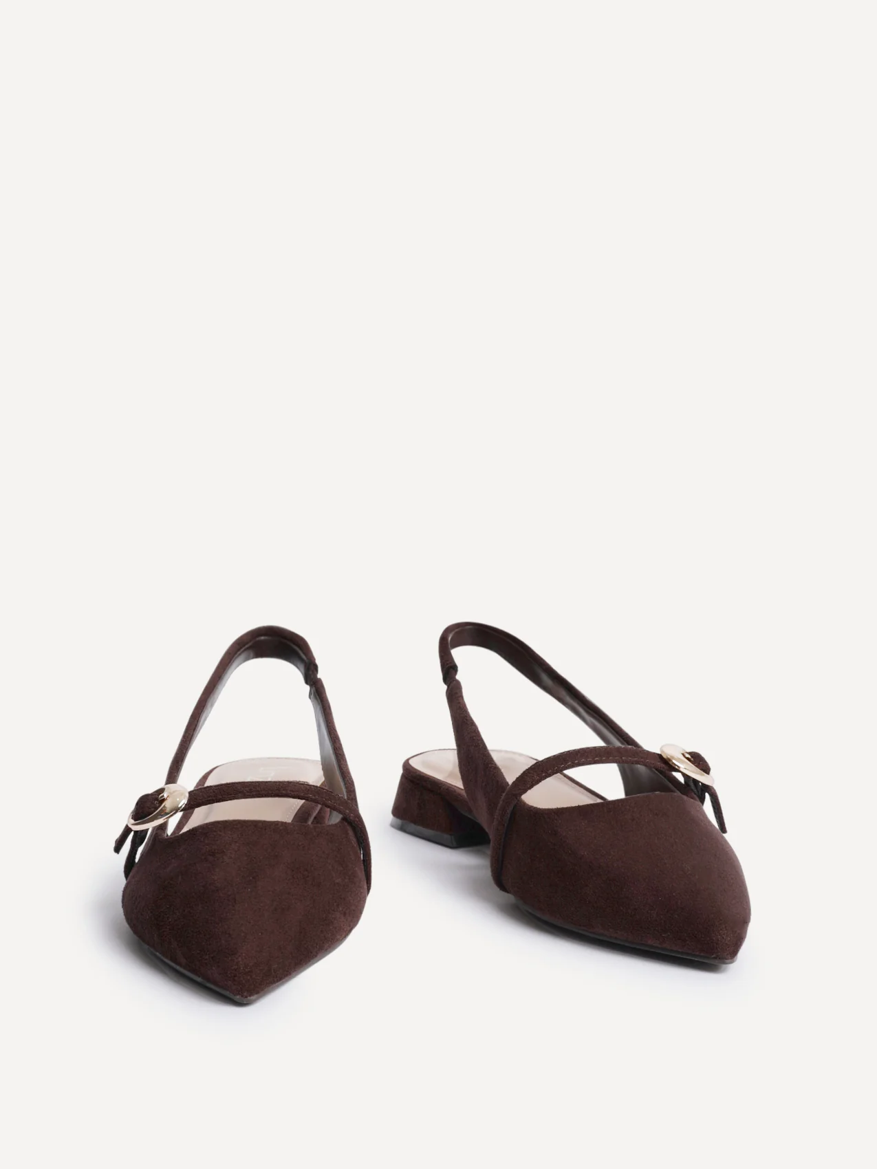 Align Brown Faux Suede Ballet Flats - Image 3