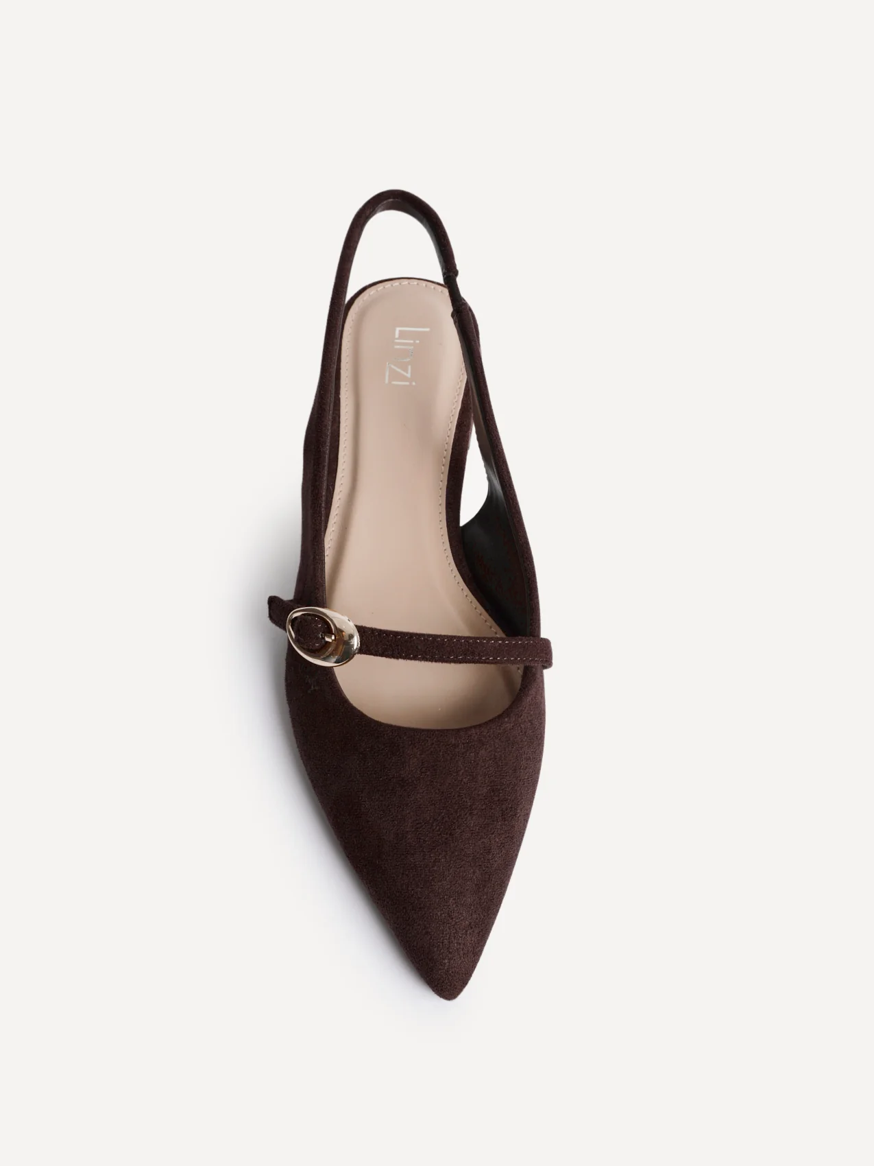 Align Brown Faux Suede Ballet Flats - Image 4