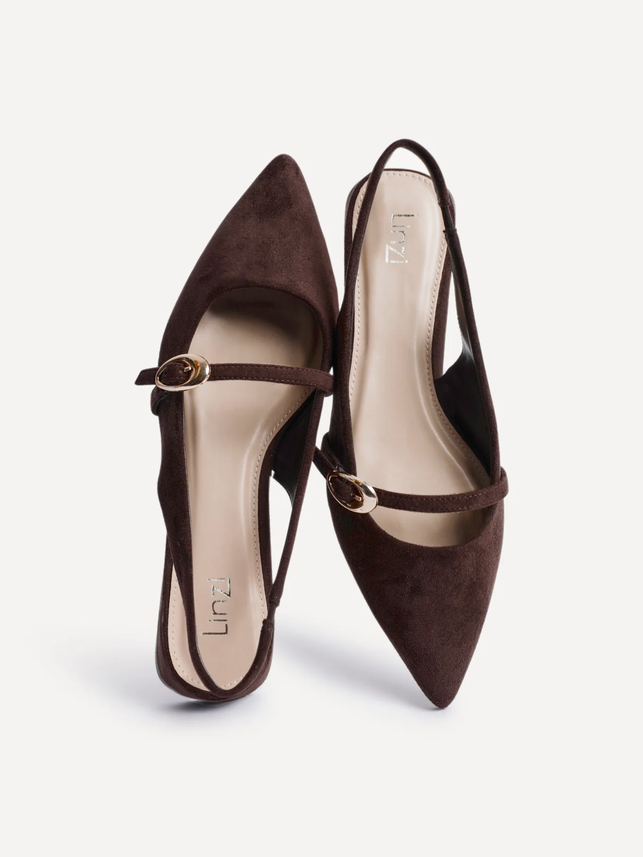 Align Brown Faux Suede Ballet Flats - Image 5