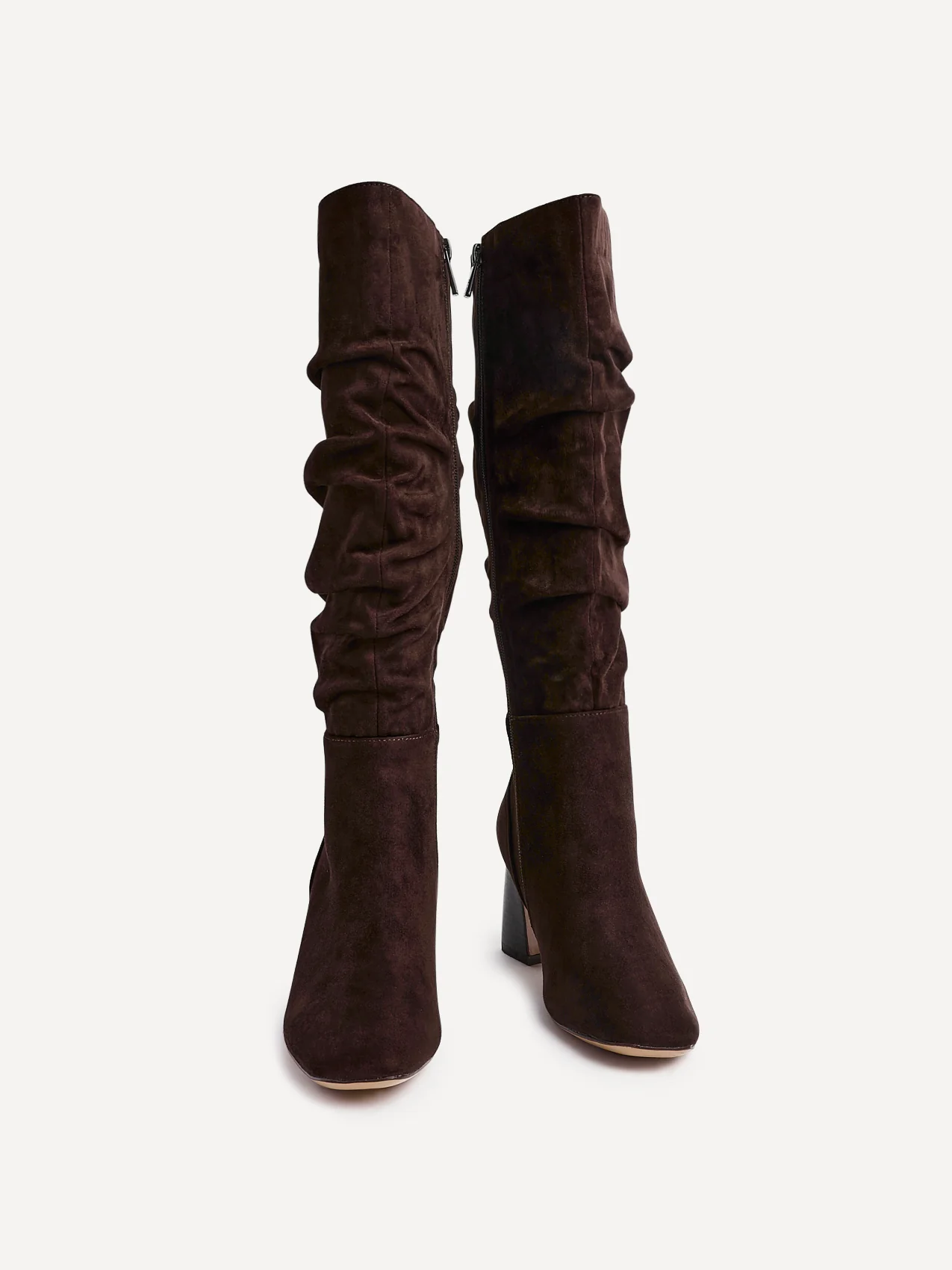 Alpine Brown Long Heeled Boots - Image 3