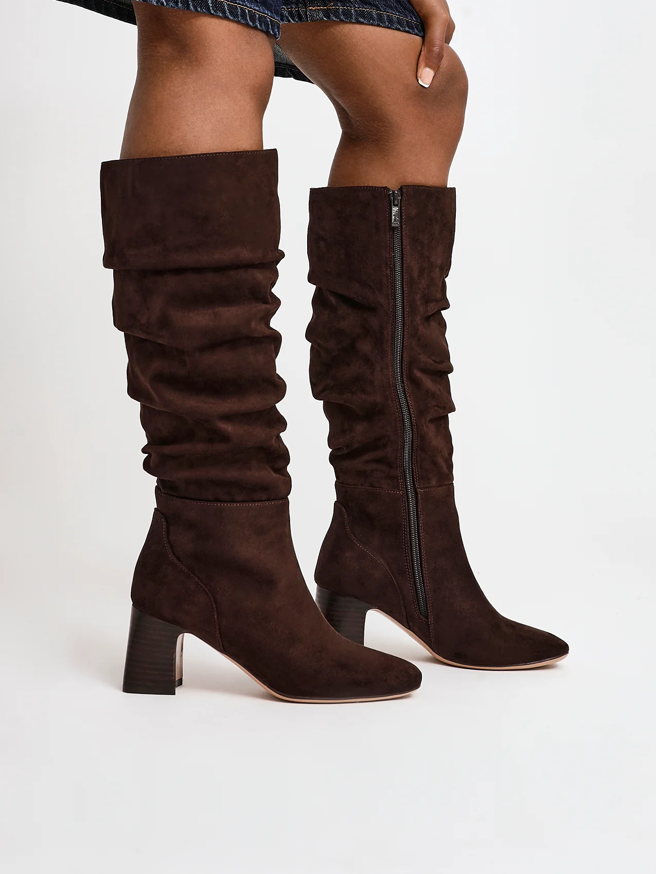 Alpine Brown Long Heeled Boots - Image 6