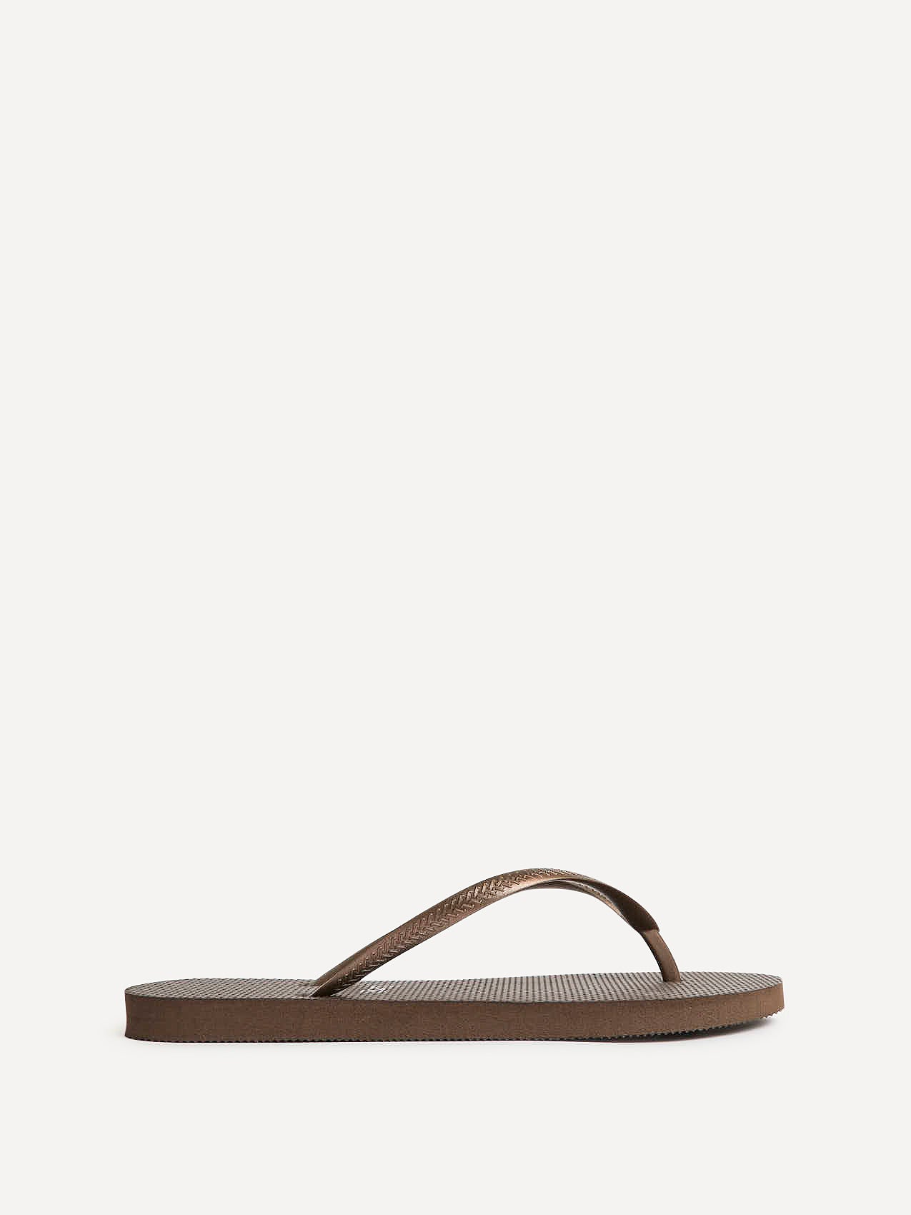 Aluna Brown Flip Flops - Image 2