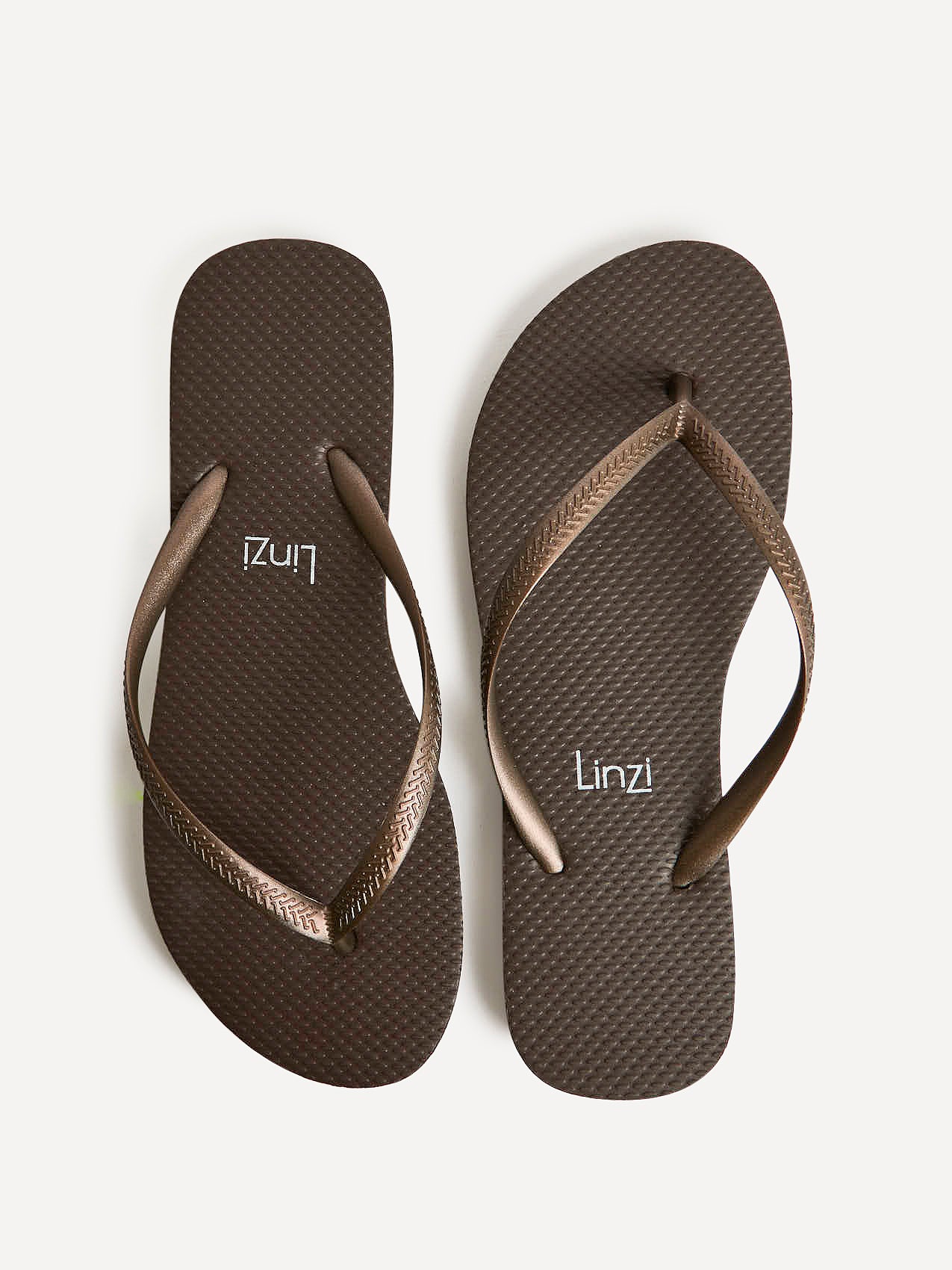 Aluna Brown Flip Flops - Image 5