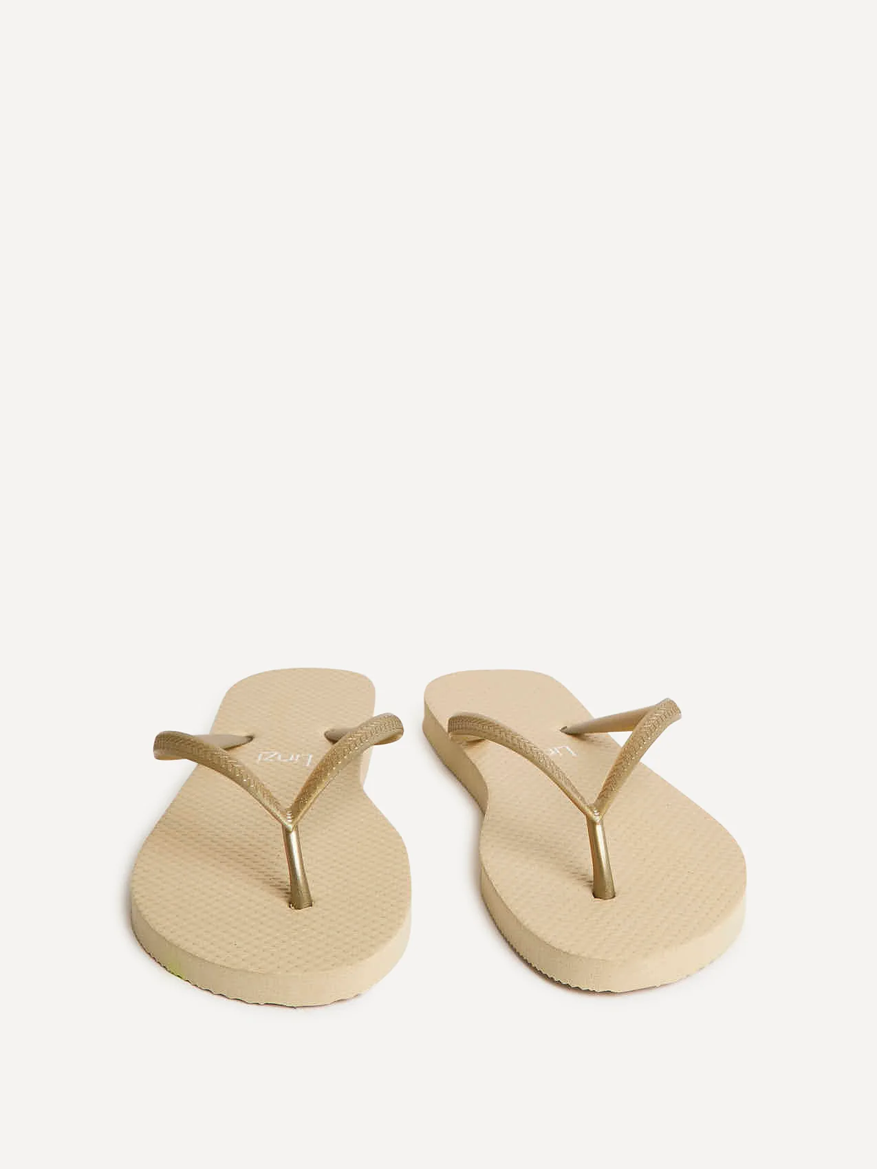 Aluna Gold Flip Flops - Image 3