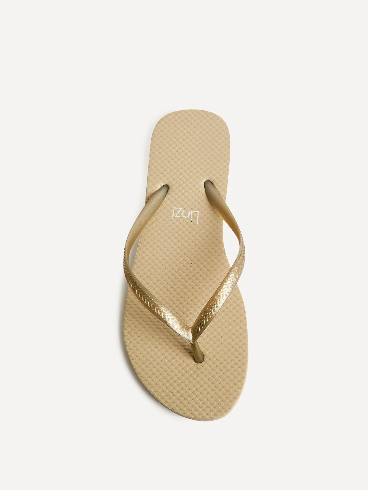 Aluna Gold Flip Flops - Image 4