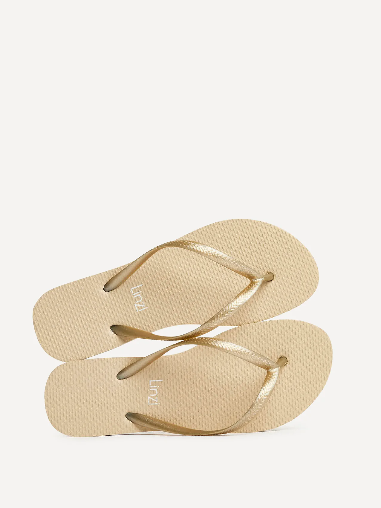 Aluna Gold Flip Flops - Image 5