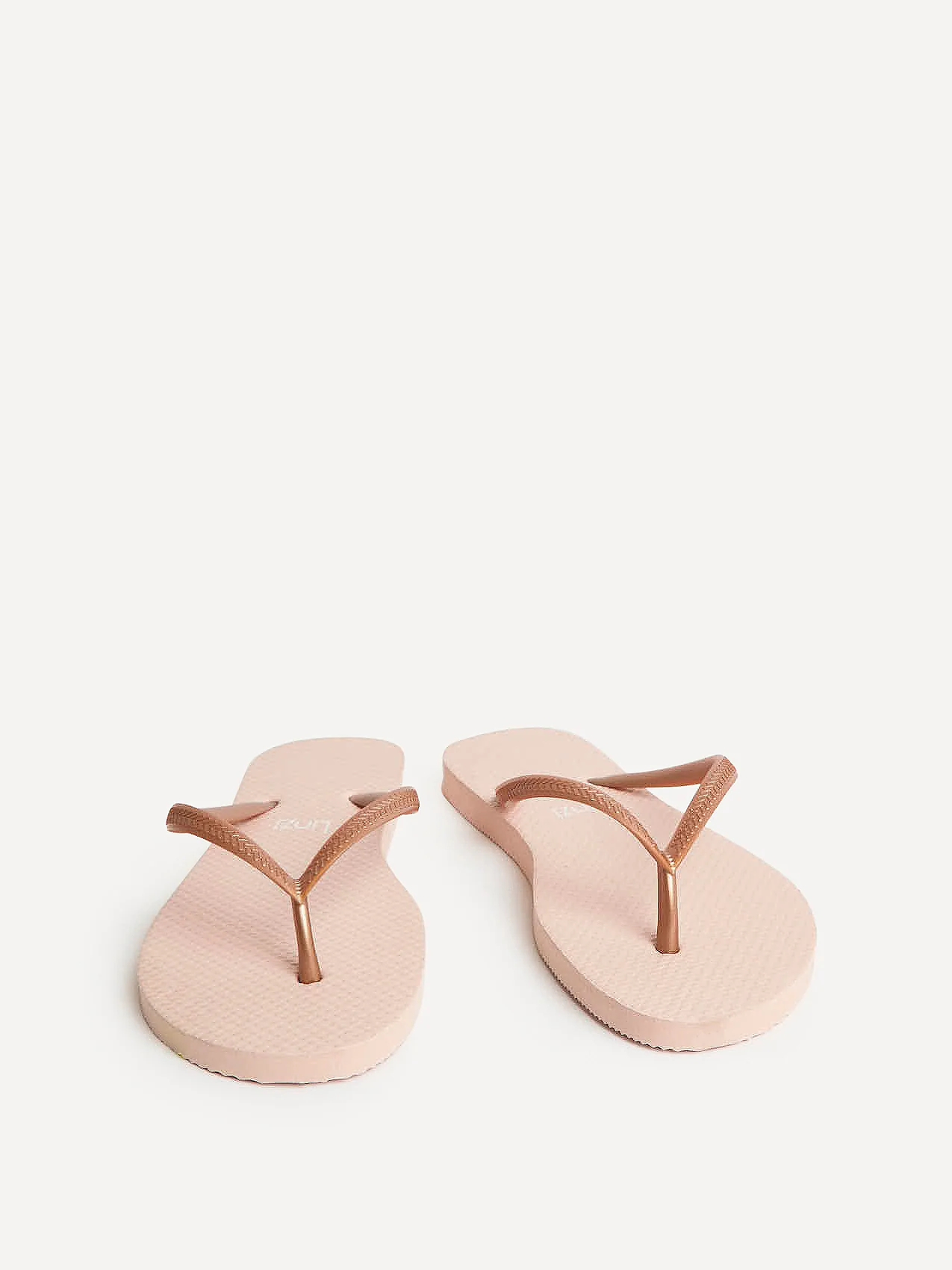 Aluna Rose Gold Flip Flops - Image 3