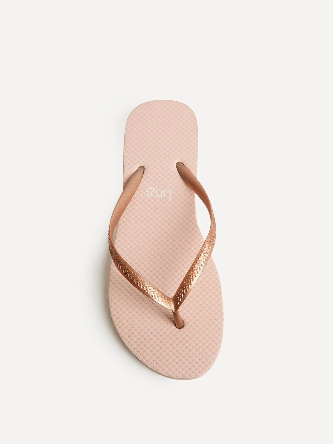Aluna Rose Gold Flip Flops - Image 4