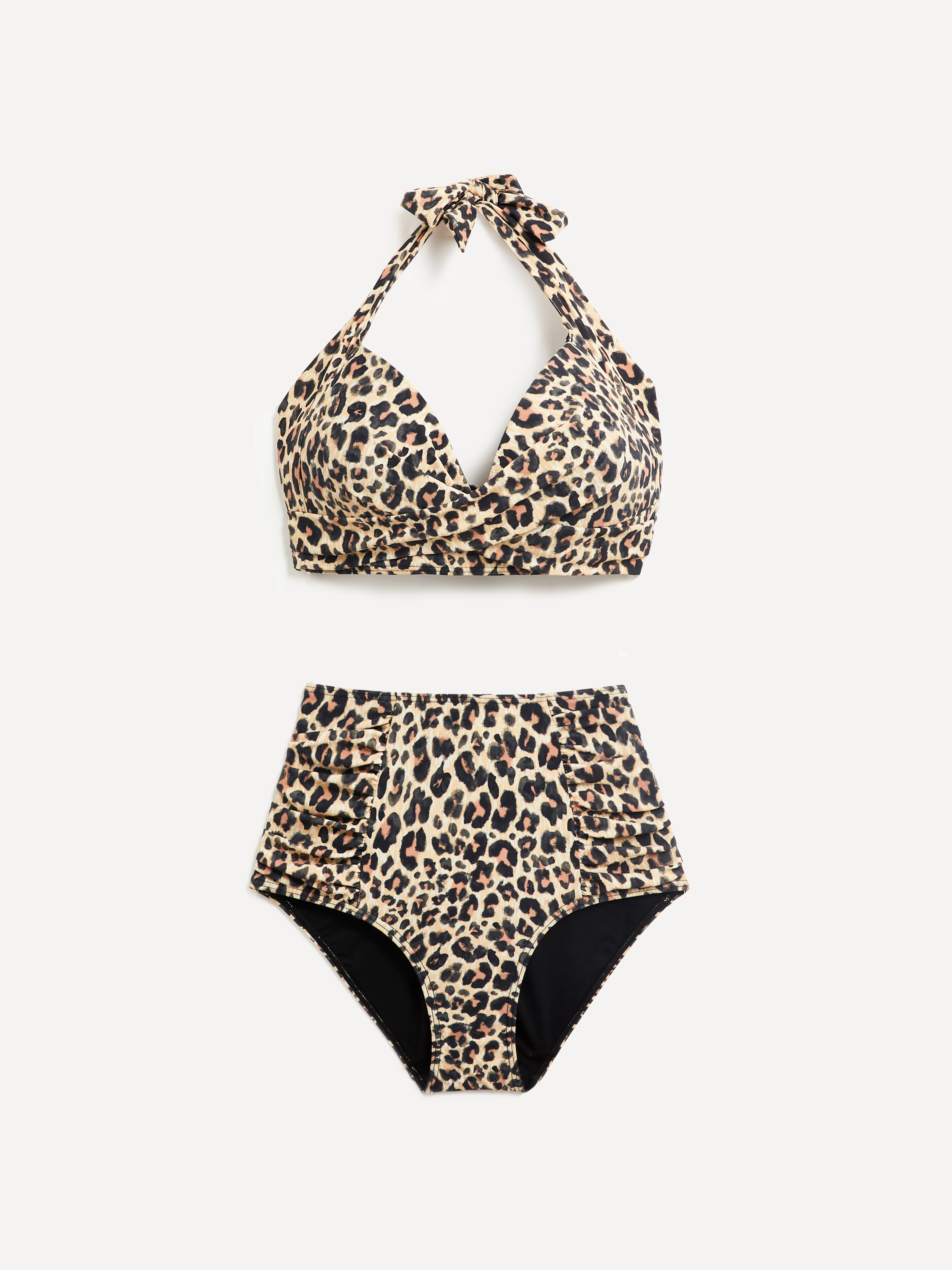 Amalfi Leopard High Waisted Tummy Control Bikini - Image 2