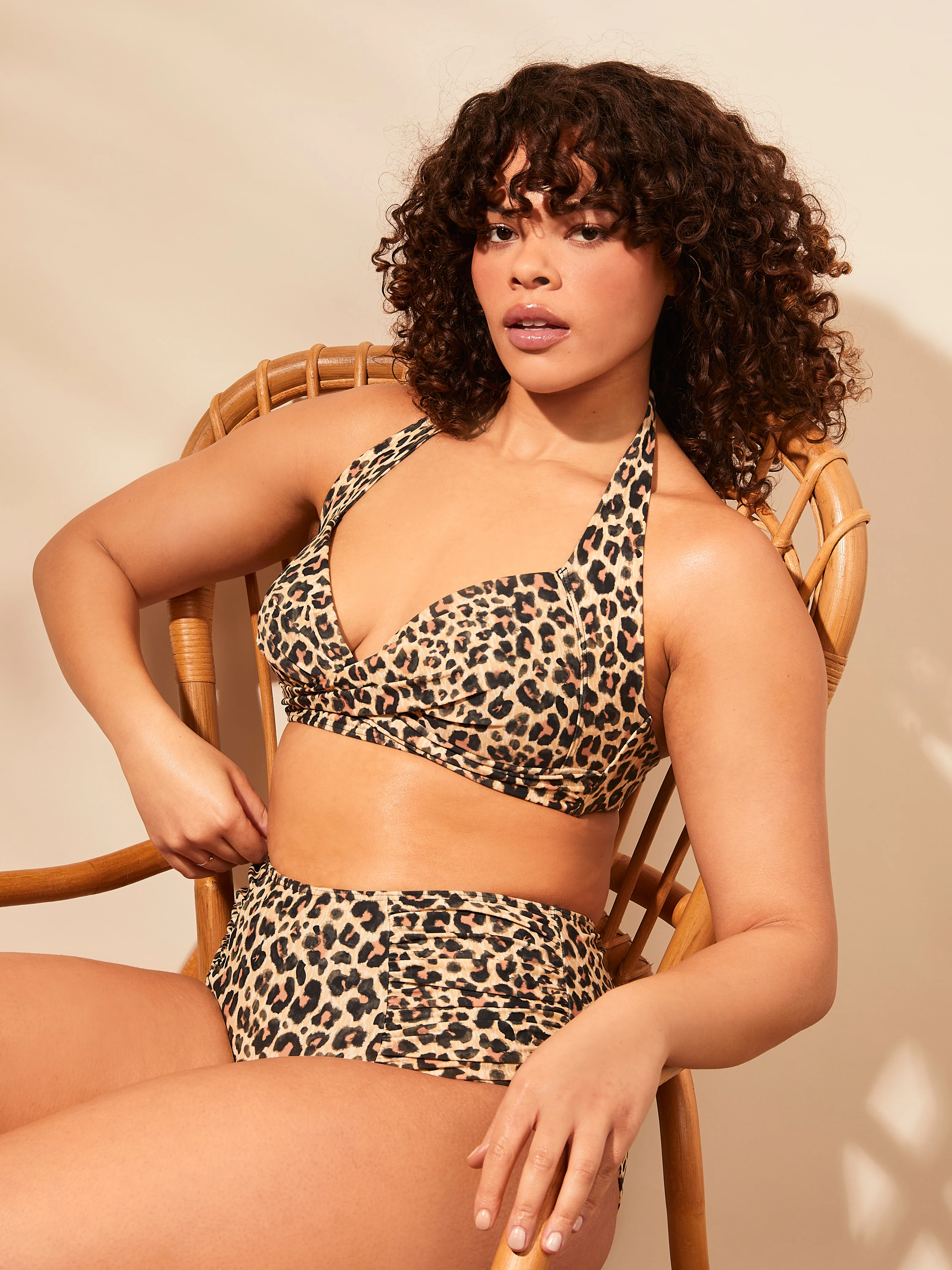 Amalfi Leopard High Waisted Tummy Control Bikini - Image 6