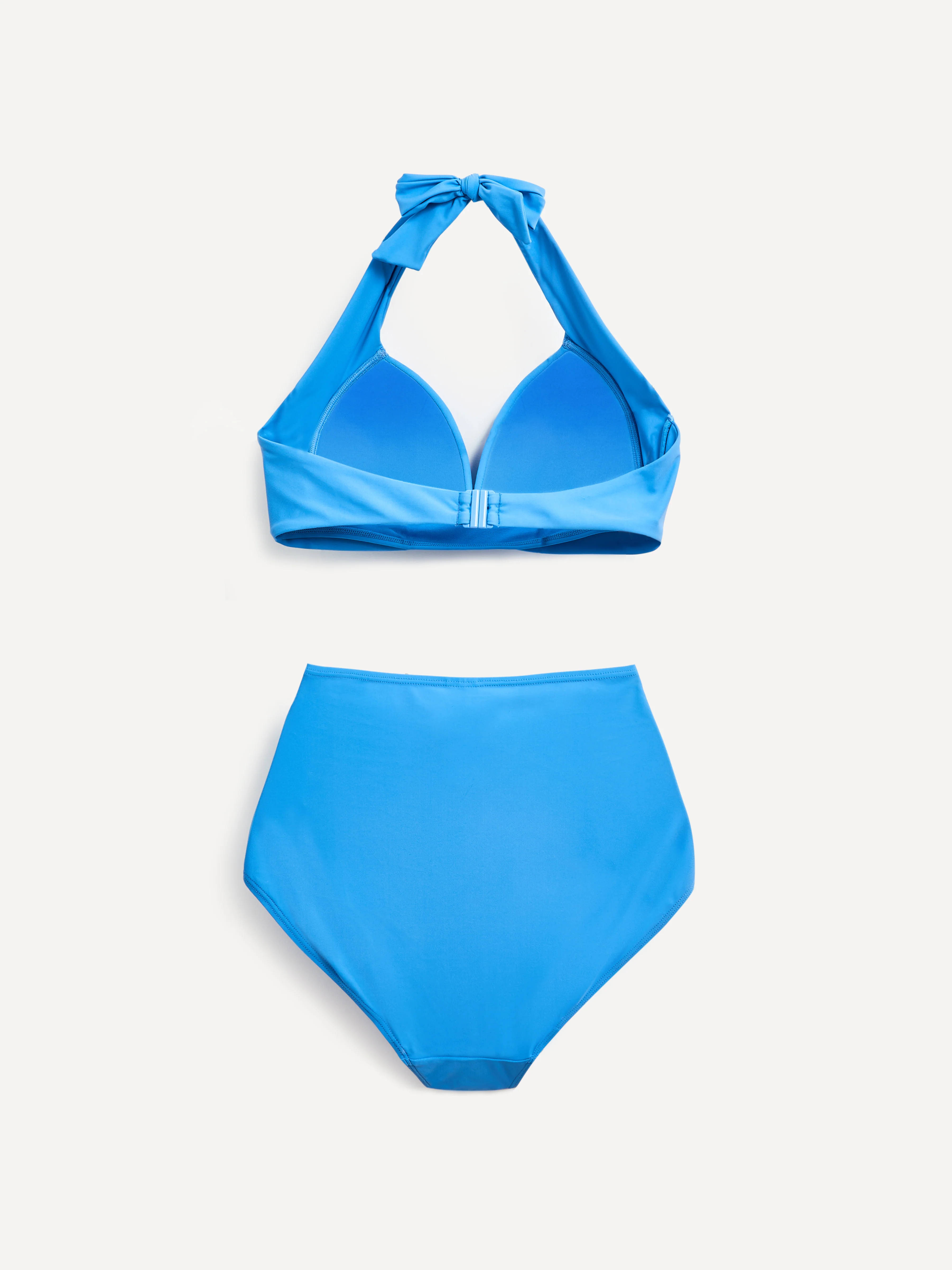 Amalfi Light Blue High Waisted Tummy Control Bikini - Image 3