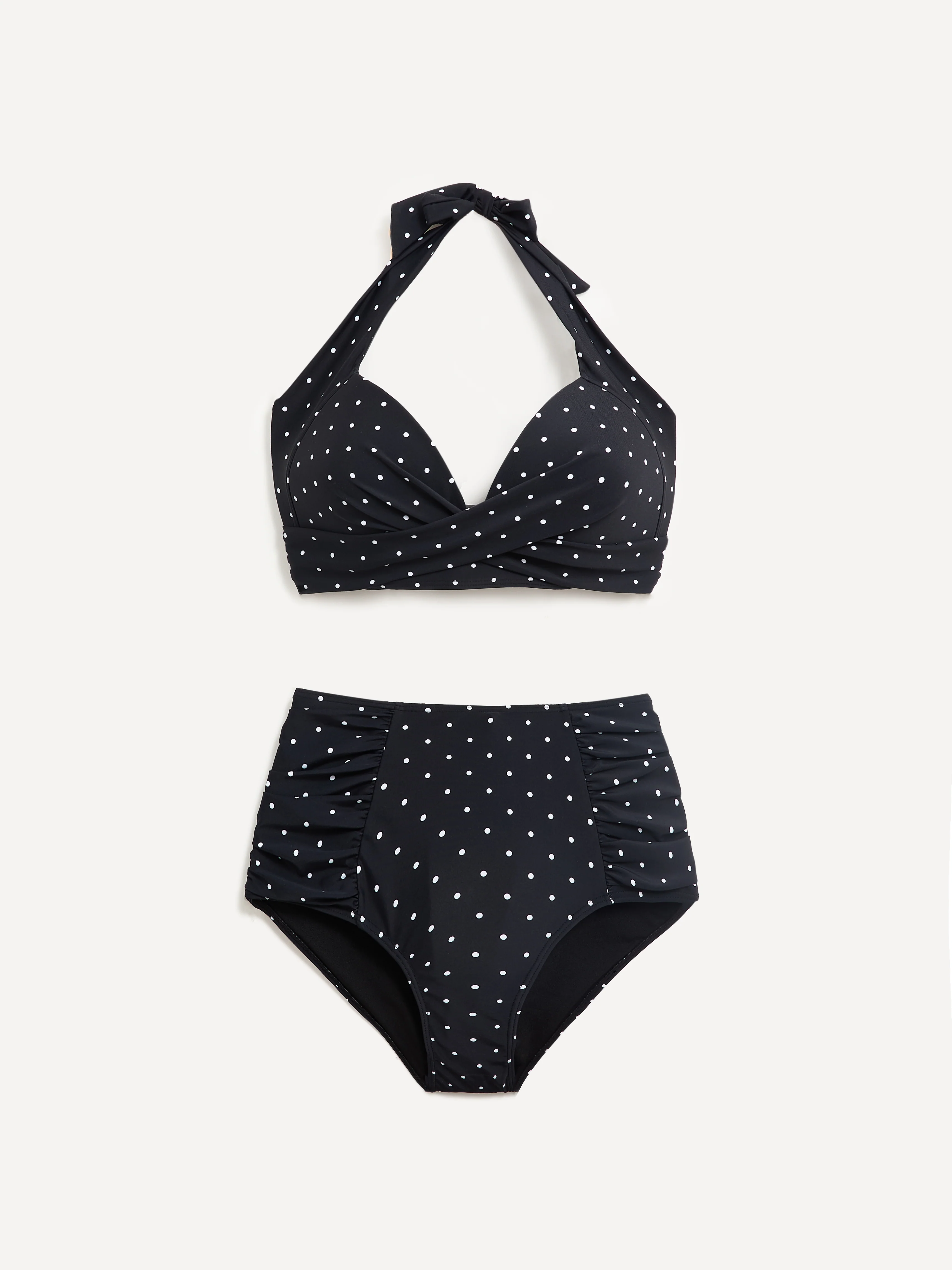 Amalfi Polka Dot High Waisted Tummy Control Bikini - Image 2