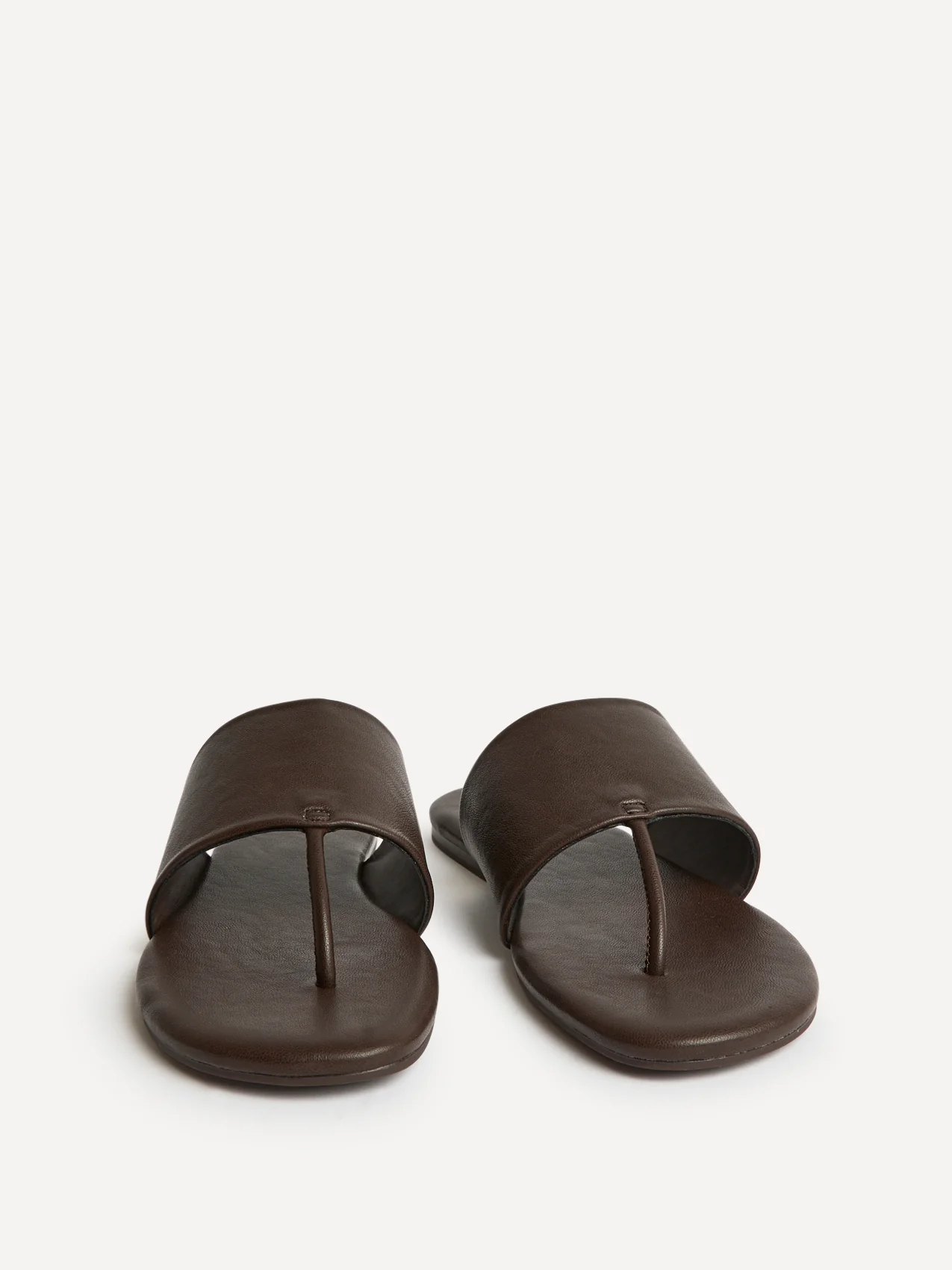 Amara Brown Flat Sandals - Image 3
