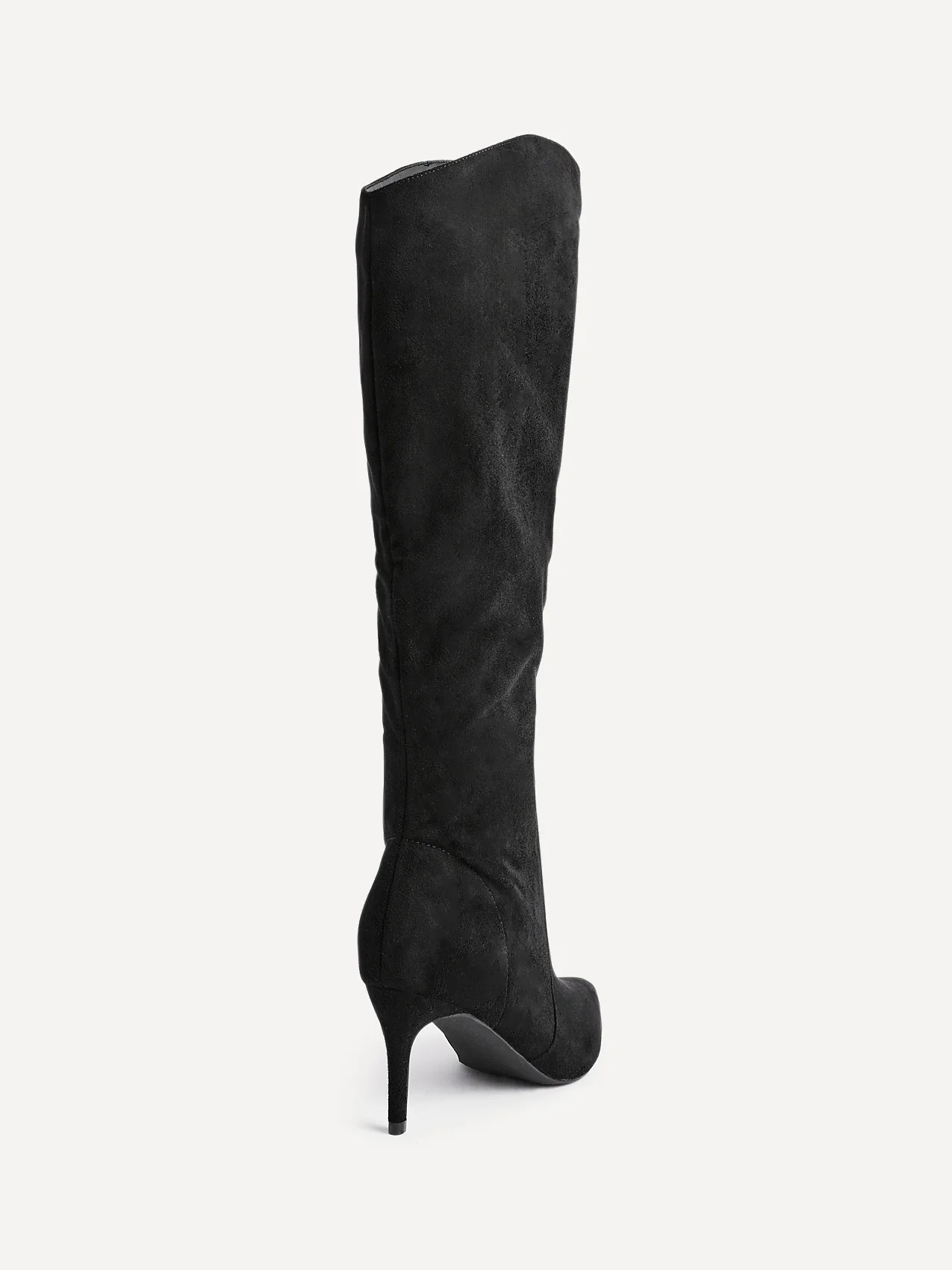 Ambition Black Long Stiletto Heeled Boots - Image 5