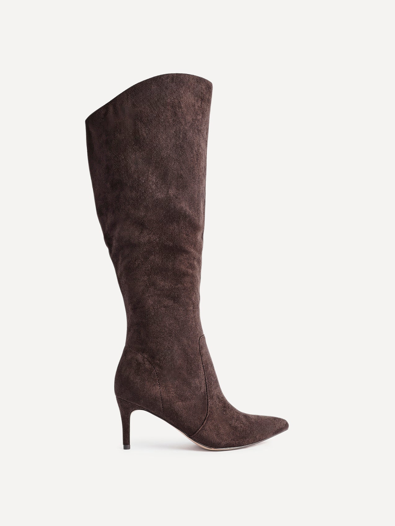 Ambition Brown Long Stiletto Heeled Boots - Image 2