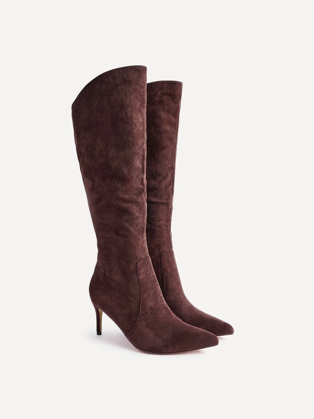 Ambition Brown Long Stiletto Heeled Boots - Image 4
