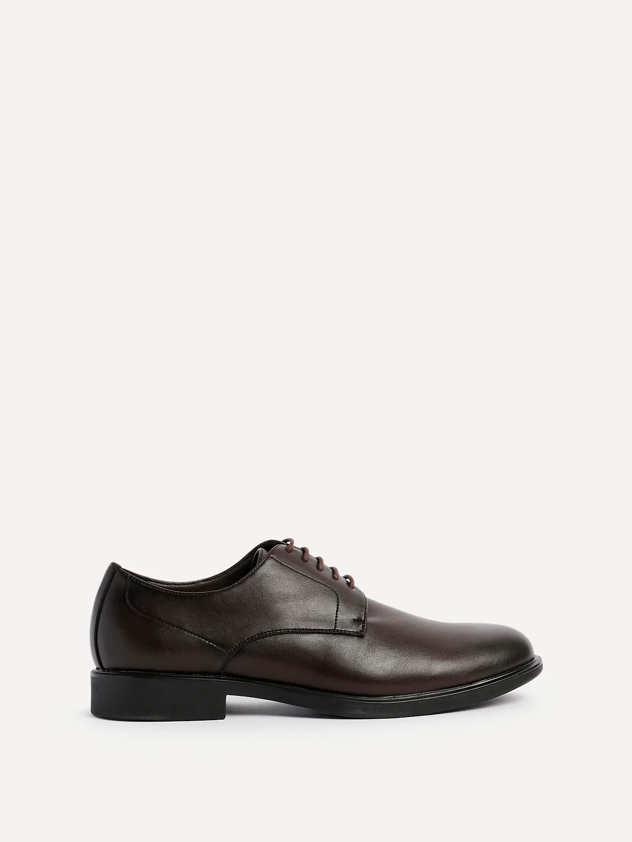 Angelo Mens Brown Faux Leather Lace-Up Shoes - Image 2