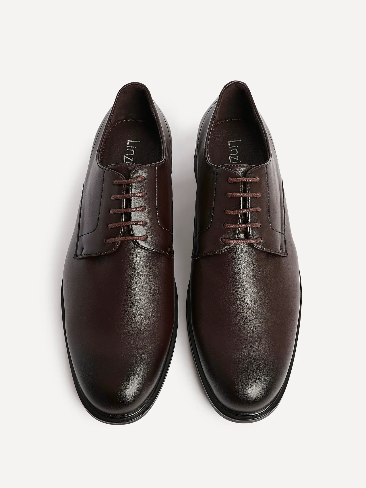 Angelo Mens Brown Faux Leather Lace-Up Shoes - Image 4