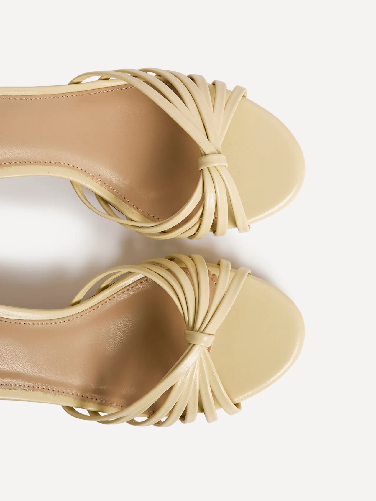 Arabel Lemon Faux Leather Block Heeled Sandals - Image 5