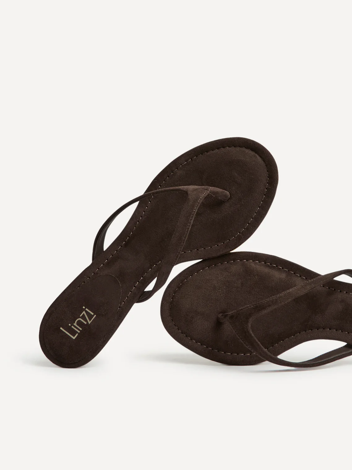 Ascend Brown Faux Suede Mule Heels - Image 5