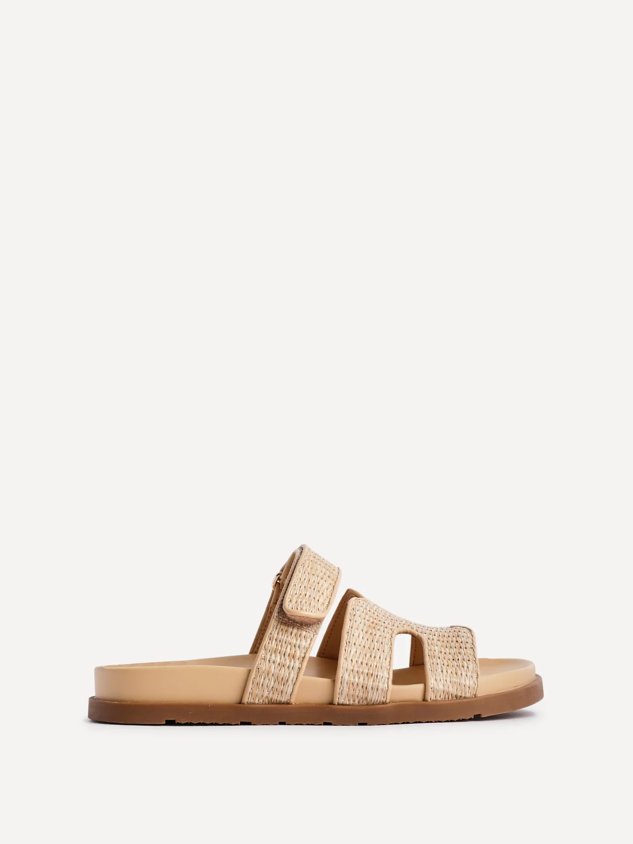 Avena Natural Flat Sandals - Image 2