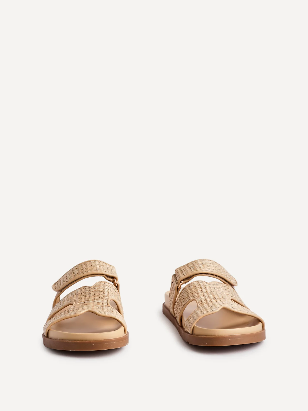 Avena Natural Flat Sandals - Image 3