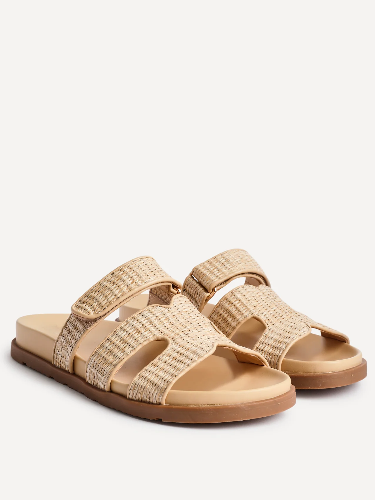 Avena Natural Flat Sandals - Image 4