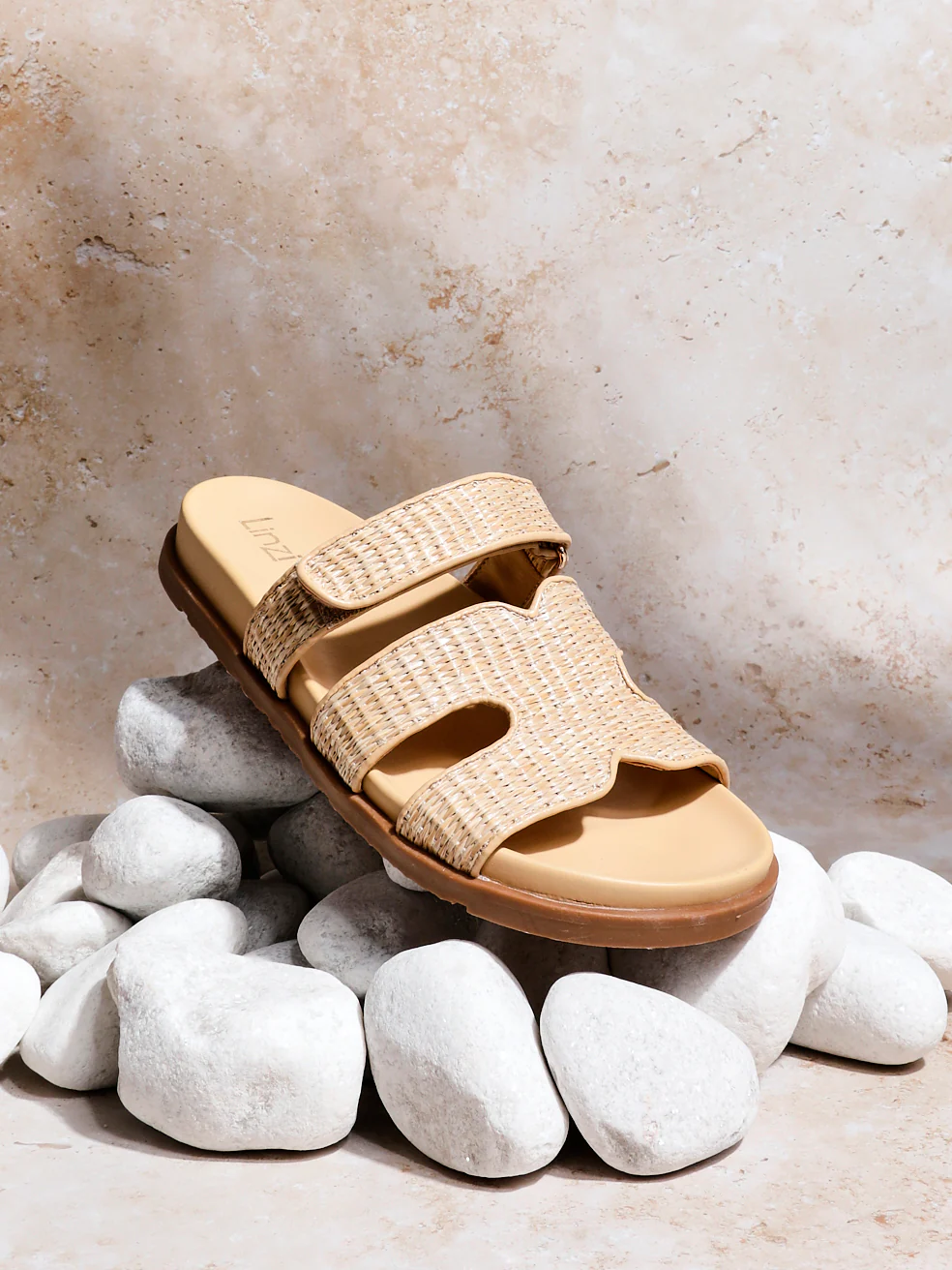 Avena Natural Flat Sandals - Image 7