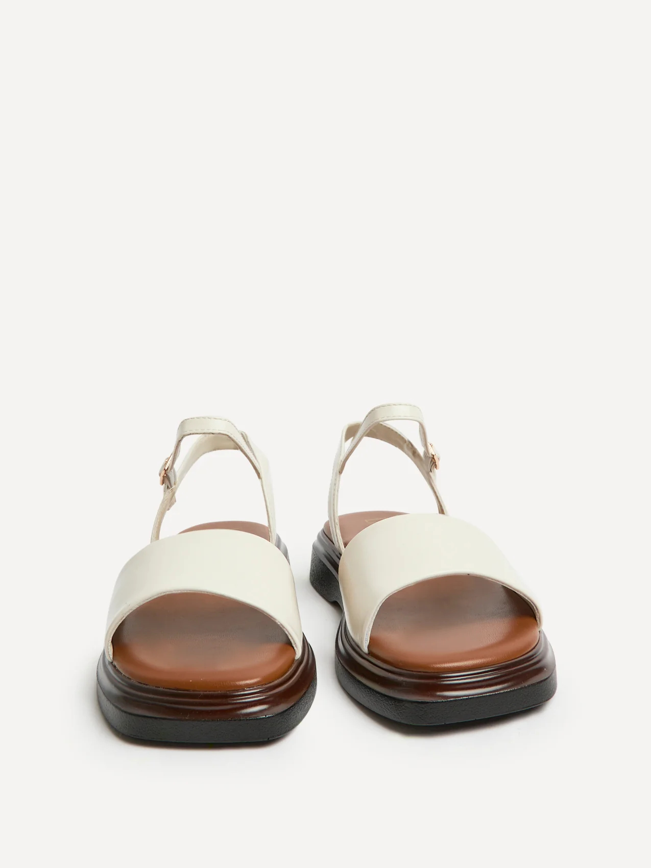 Balance Ivory Flat Sandals - Image 3