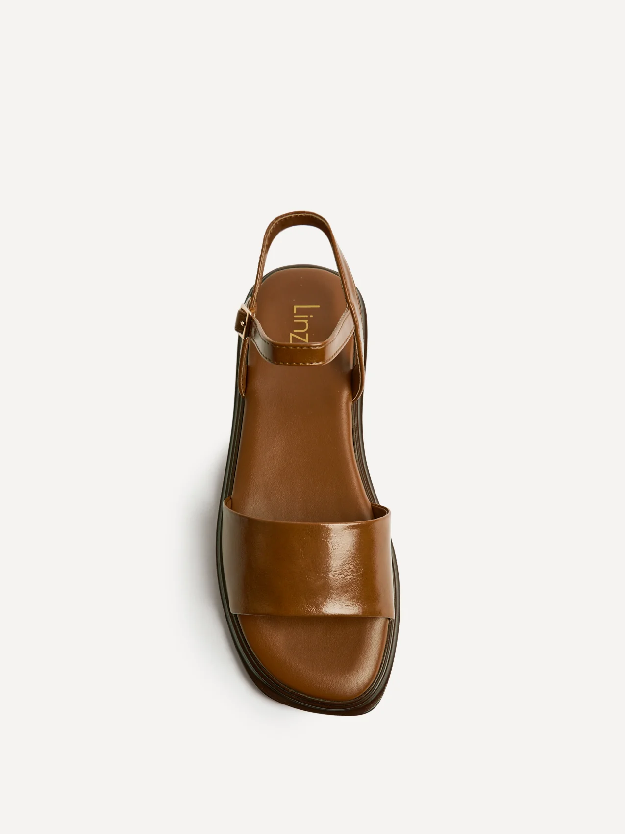 Balance Tan Flat Sandals - Image 4
