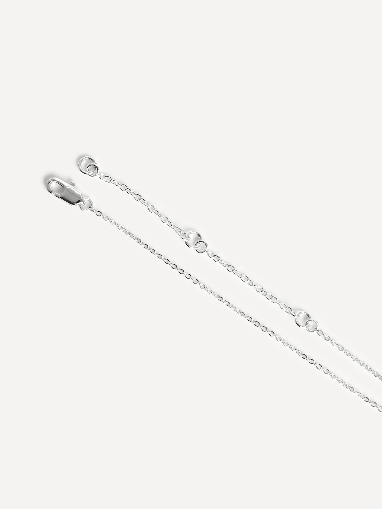 Beau Silver Crystal Drop Necklace - Image 5