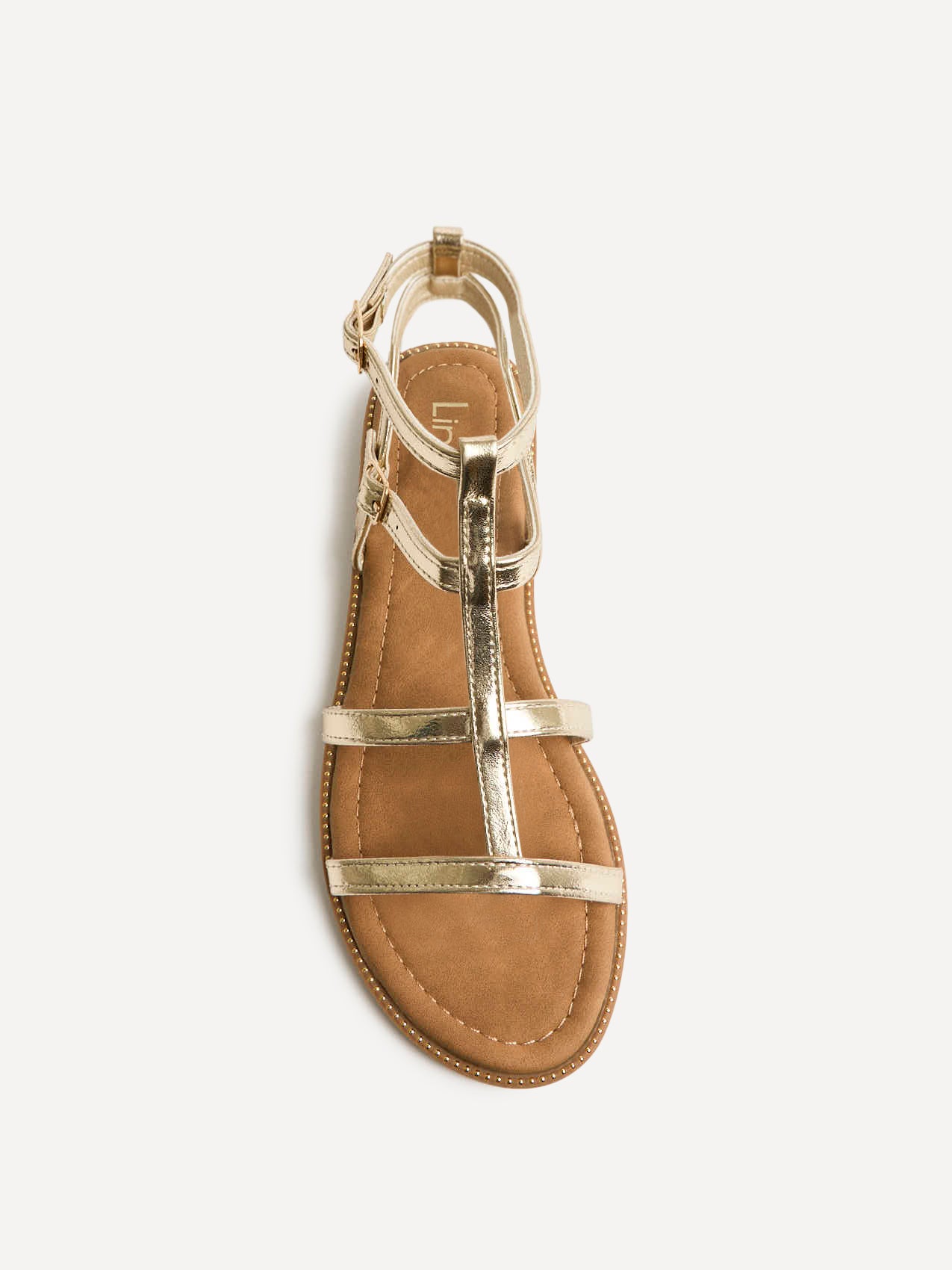 Belinda Gold Gladiator Sandals - Image 4