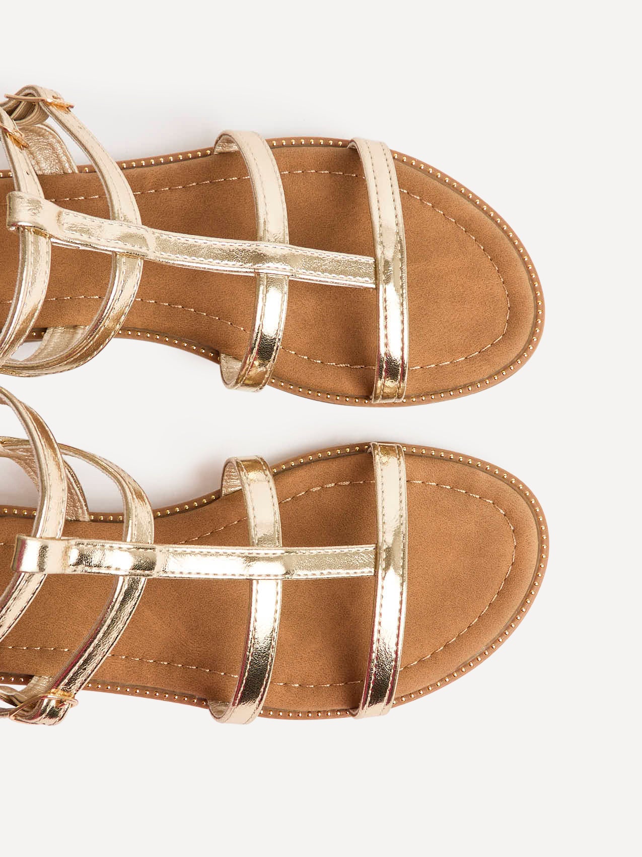 Belinda Gold Gladiator Sandals - Image 5