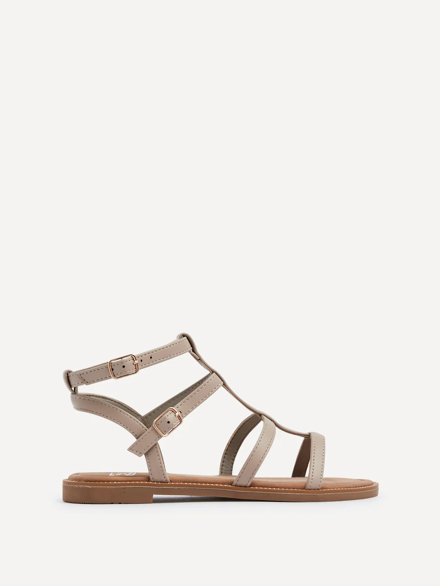 Belinda Taupe Gladiator Sandals - Image 2