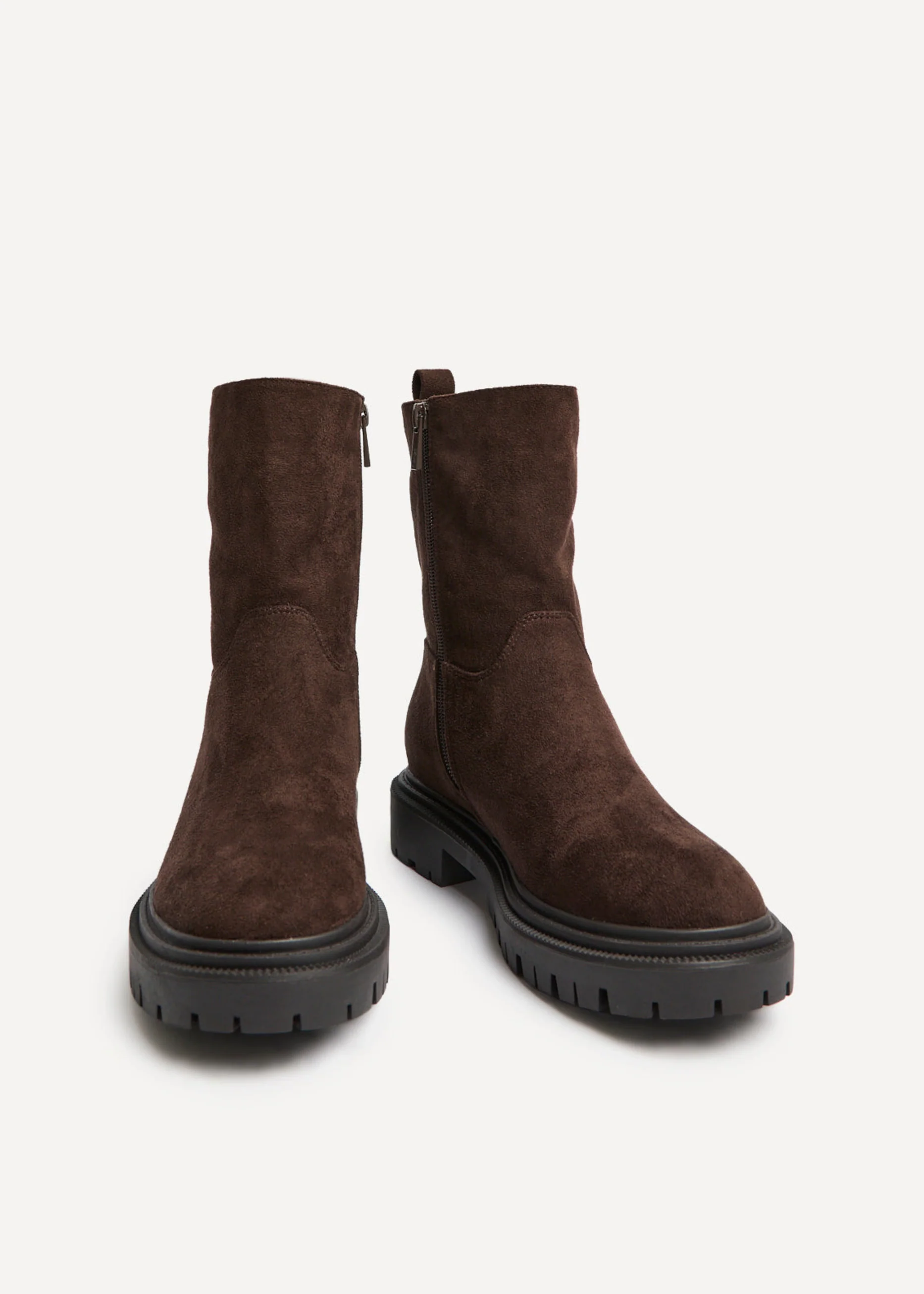 Bentley Brown Chunky Ankle Boots - Image 3