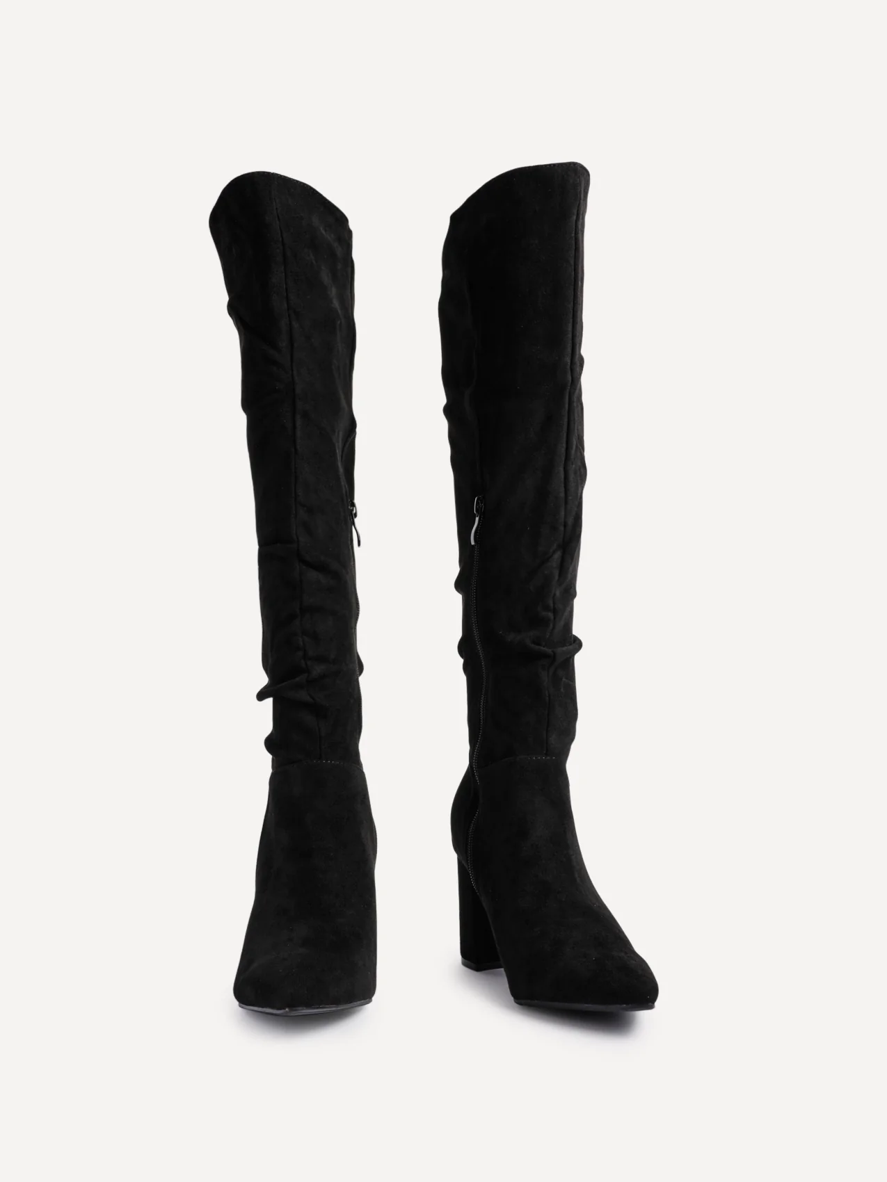 Bonnie Black Long Heeled Boots - Image 3