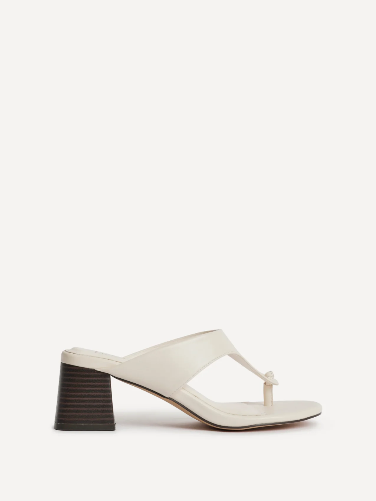 Briar Ivory Toe Post Mule Heels - Image 2