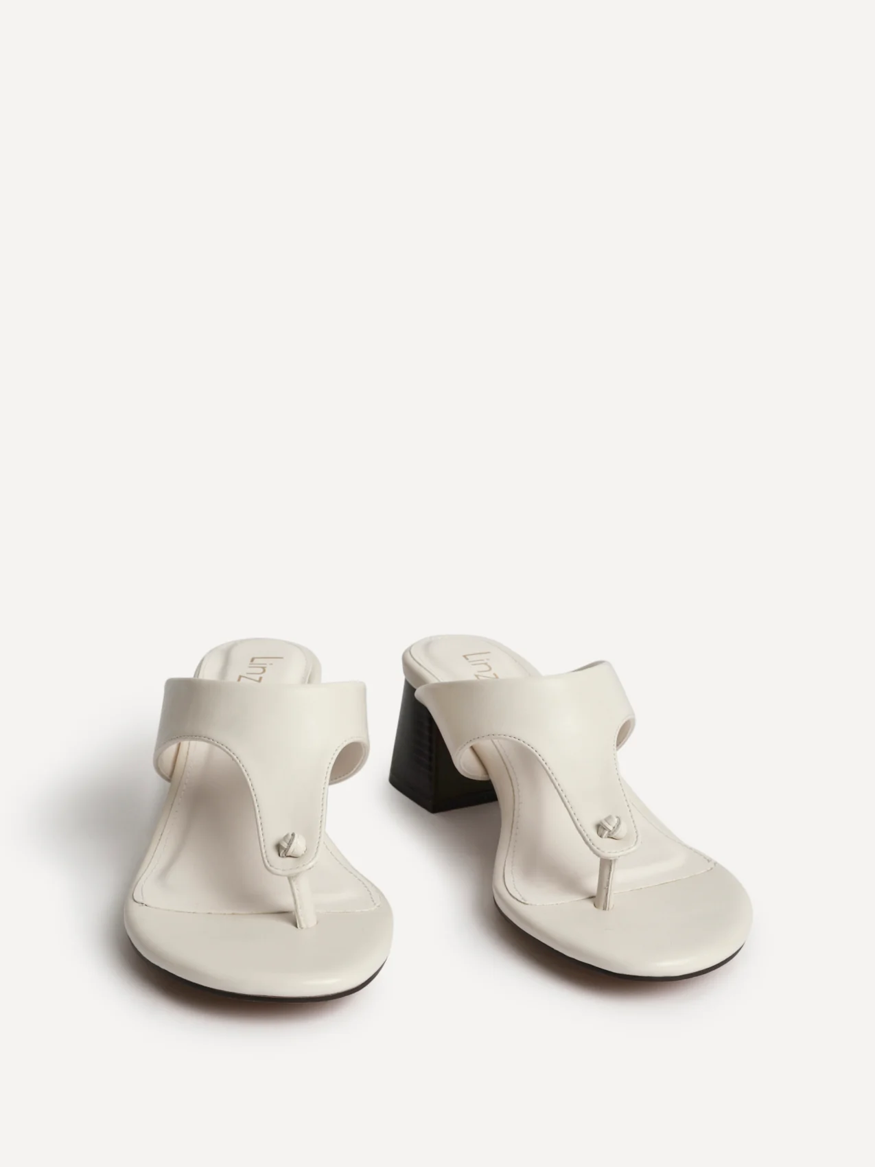 Briar Ivory Toe Post Mule Heels - Image 3