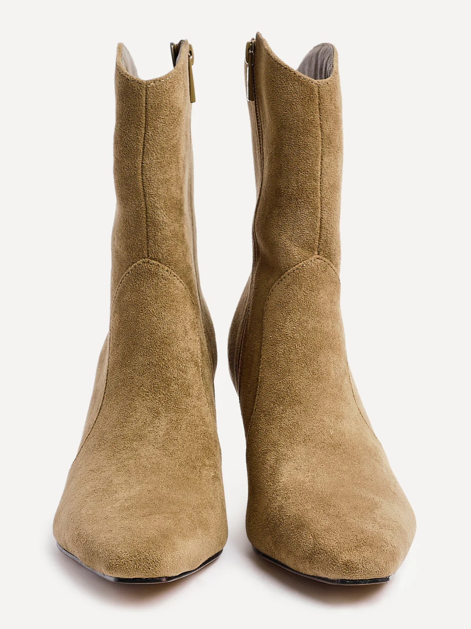 Calabasas Sand Western Heeled Boots - Image 5