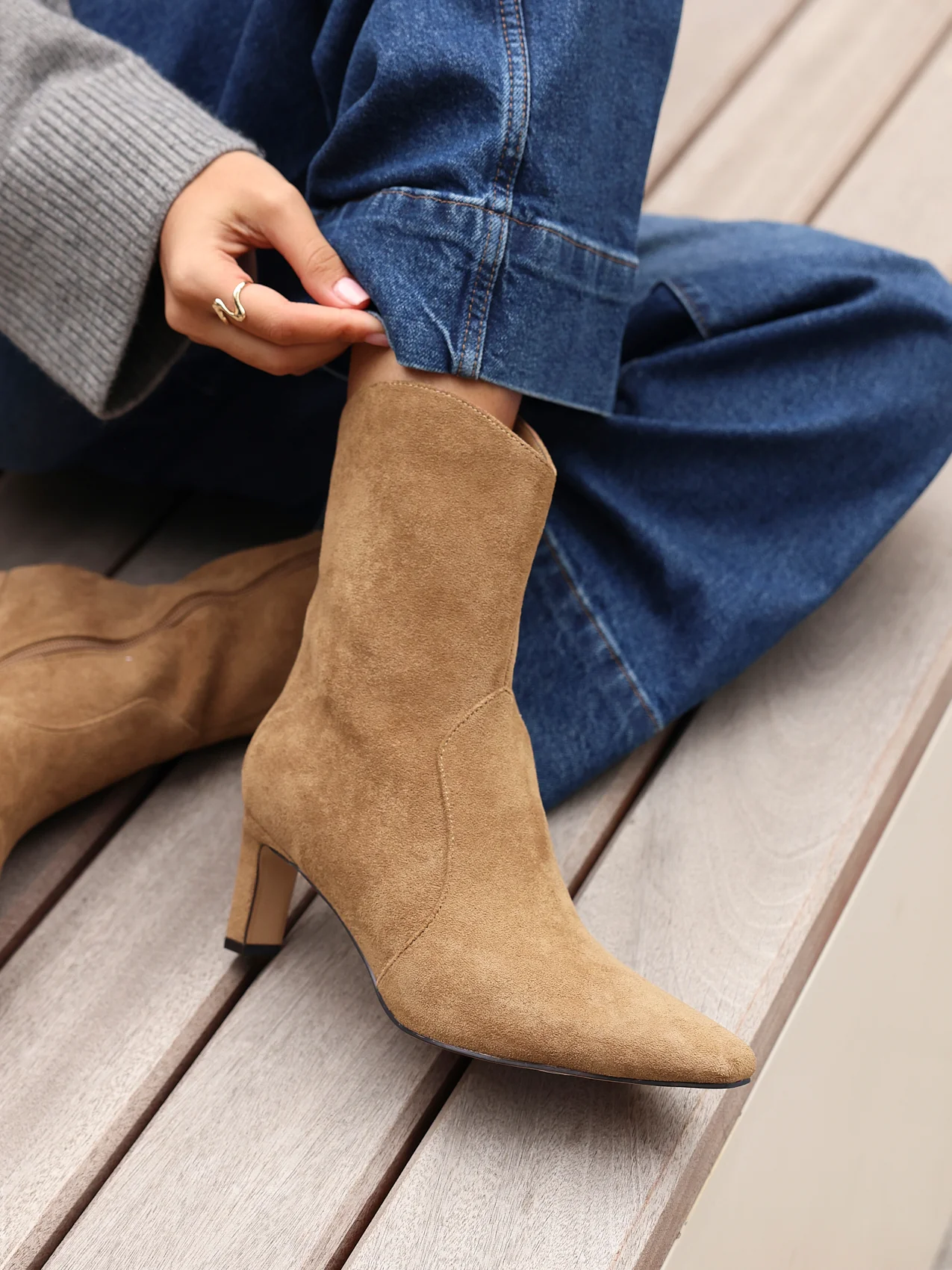Calabasas Sand Western Heeled Boots - Image 6