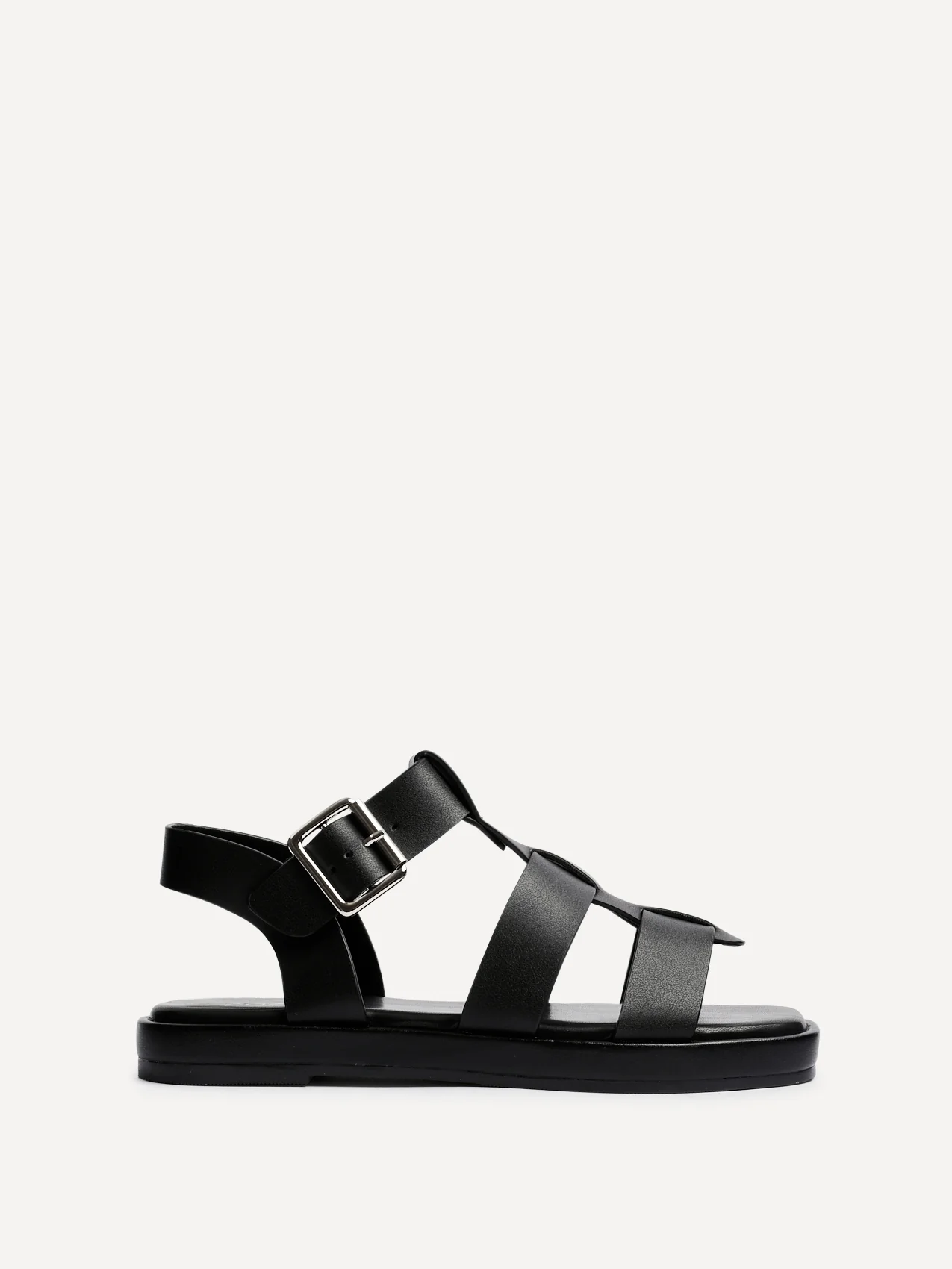 Camden Black Gladiator Sandals - Image 2