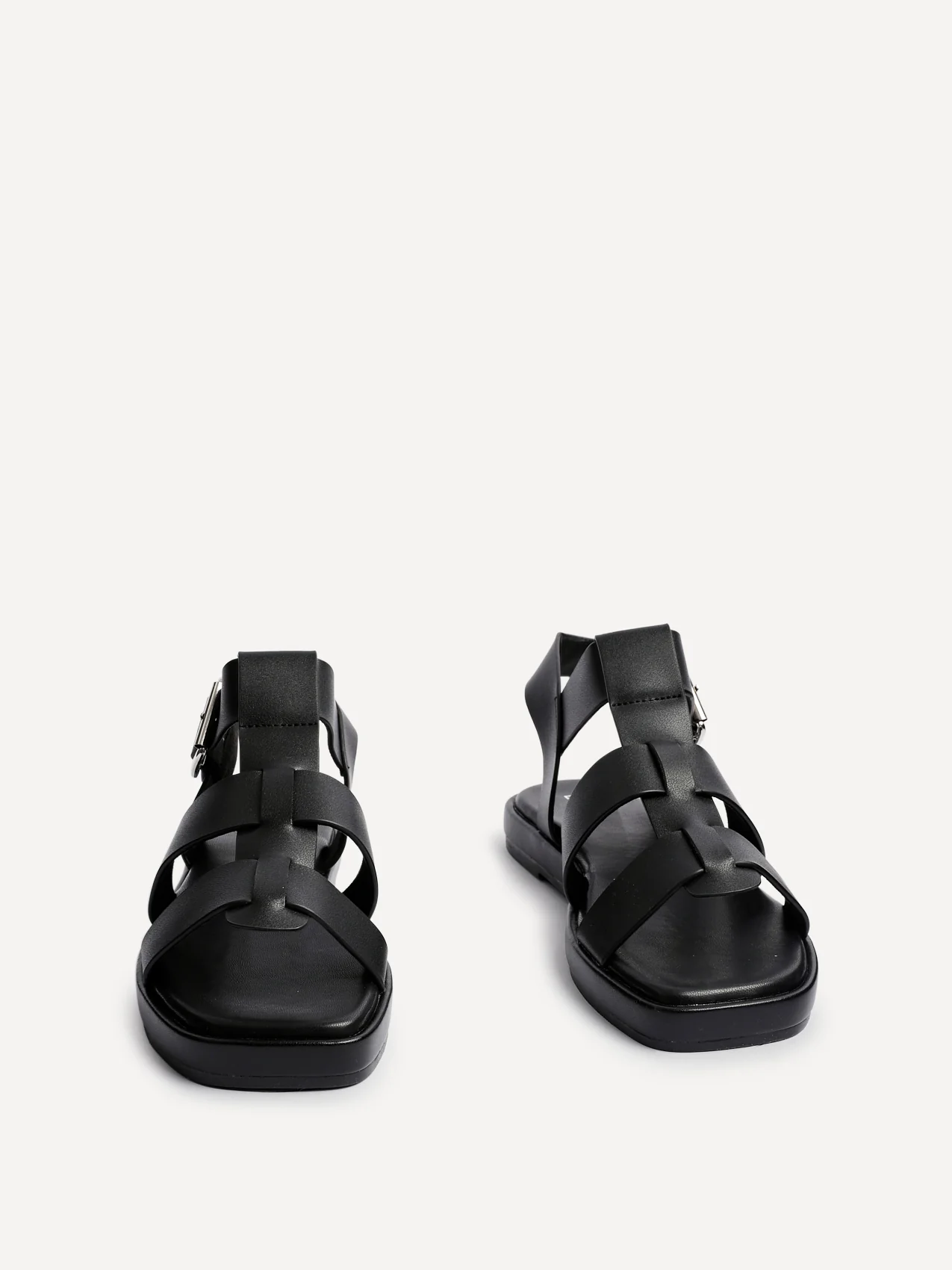 Camden Black Gladiator Sandals - Image 3