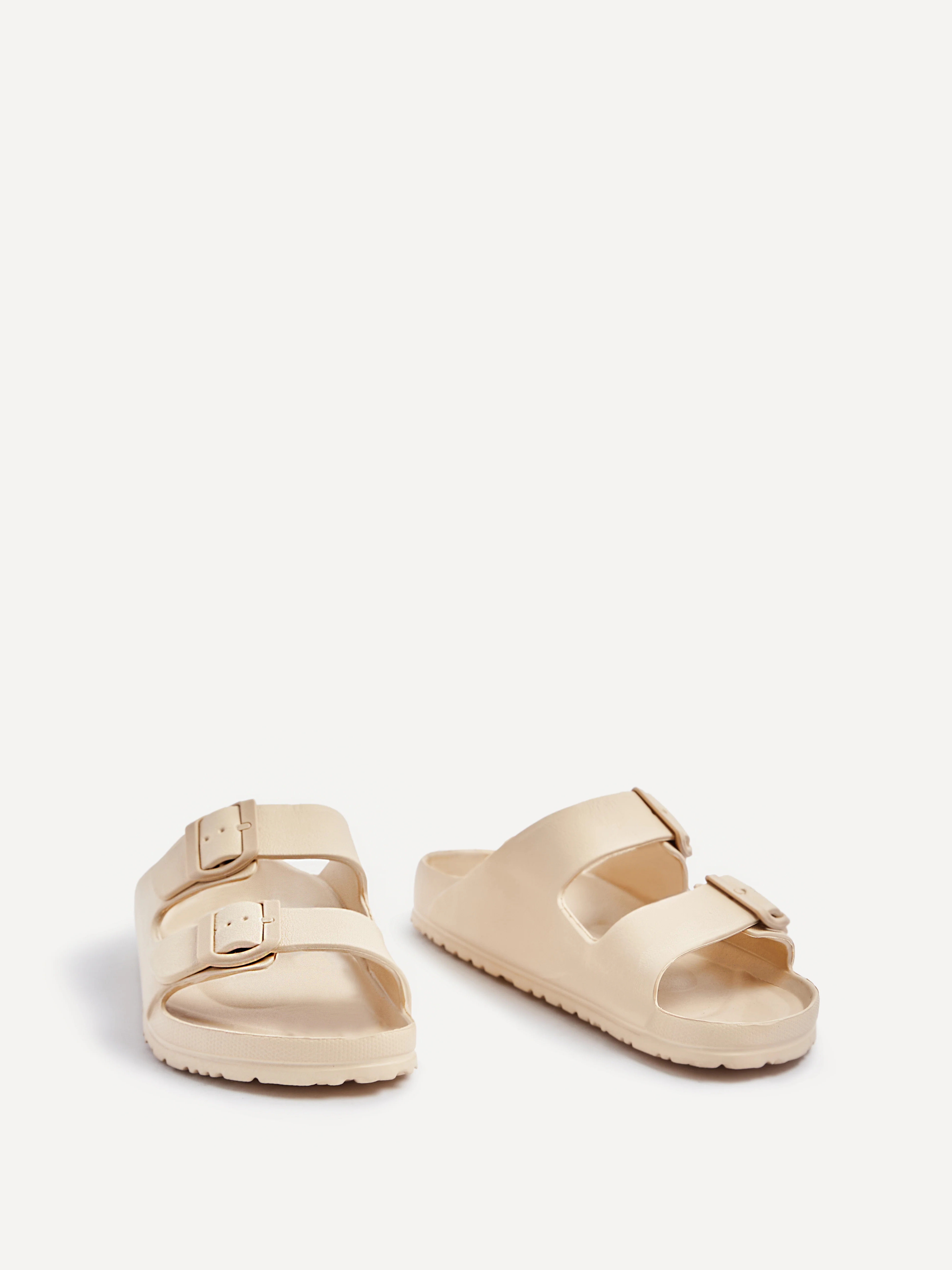 Candice Nude Slip On Slider Sandals - Image 2