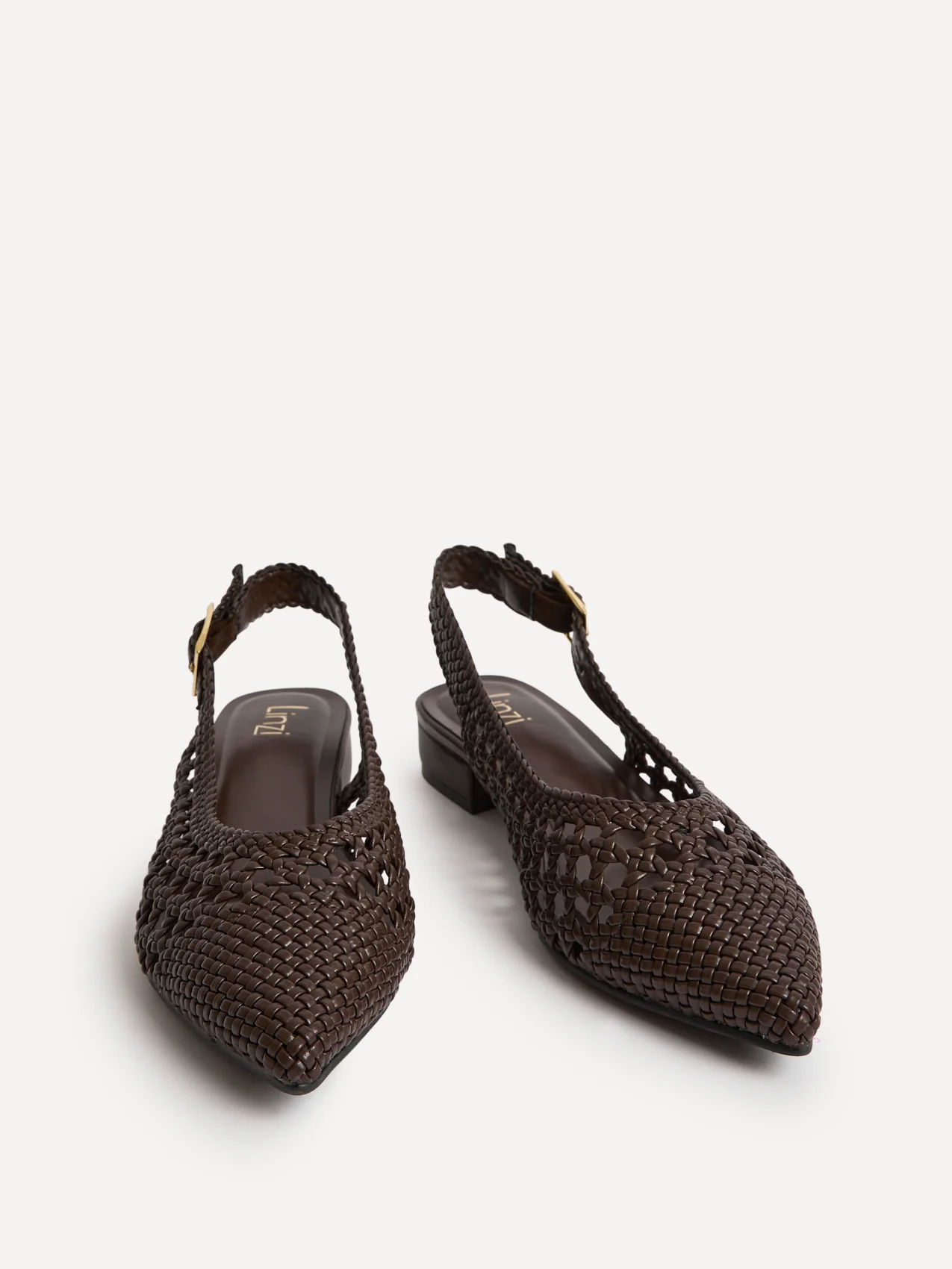 Carolina Brown Faux Leather Ballet Flats - Image 3