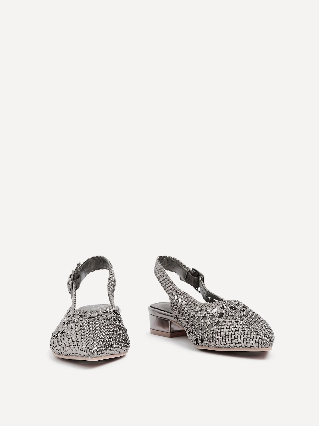 Carolina Pewter Faux Leather Ballet Flats - Image 3
