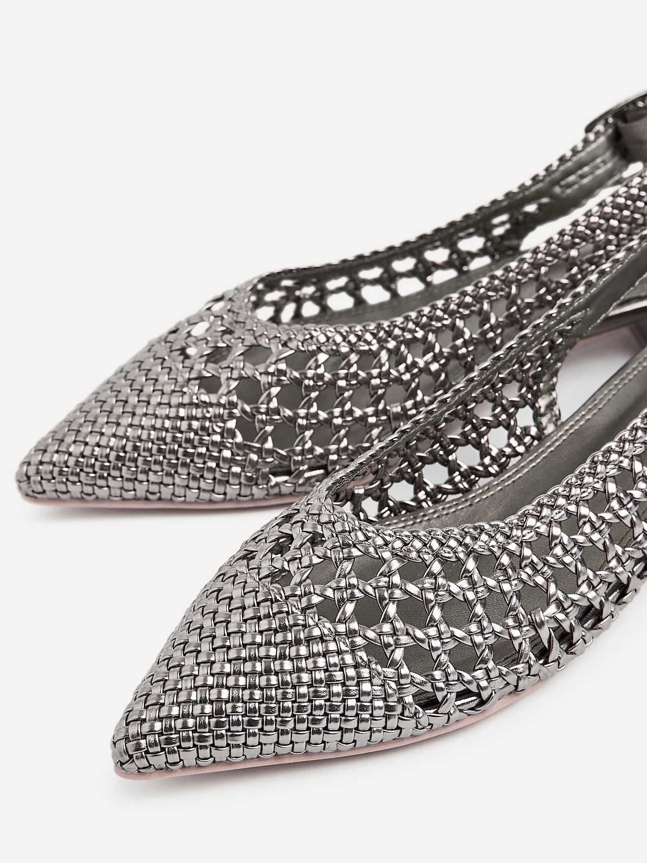 Carolina Pewter Faux Leather Ballet Flats - Image 4