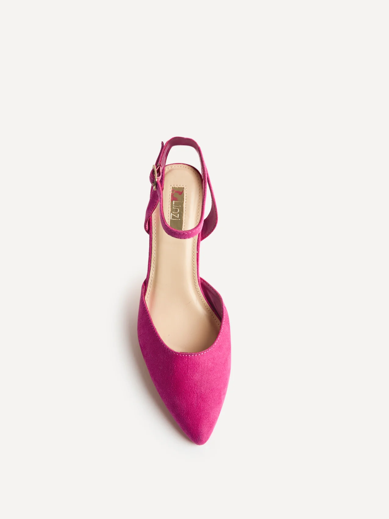Carrie Fuchsia Faux Suede Court Heels - Image 4